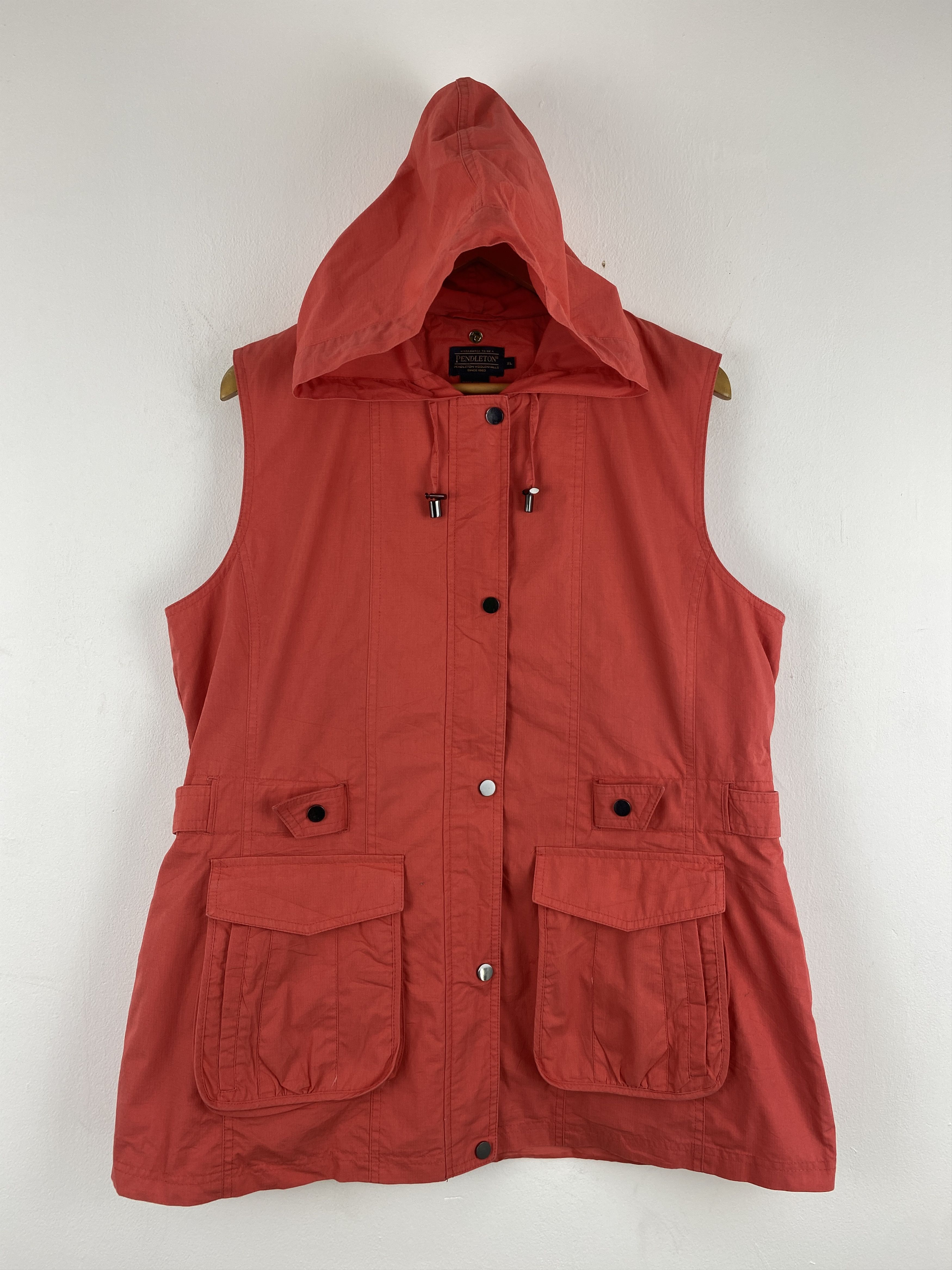 Pendleton Vintage Pendleton Multi Pocket Hooded Vest J2029 Size US XL / EU 56 / 4 - 1 Thumbnail