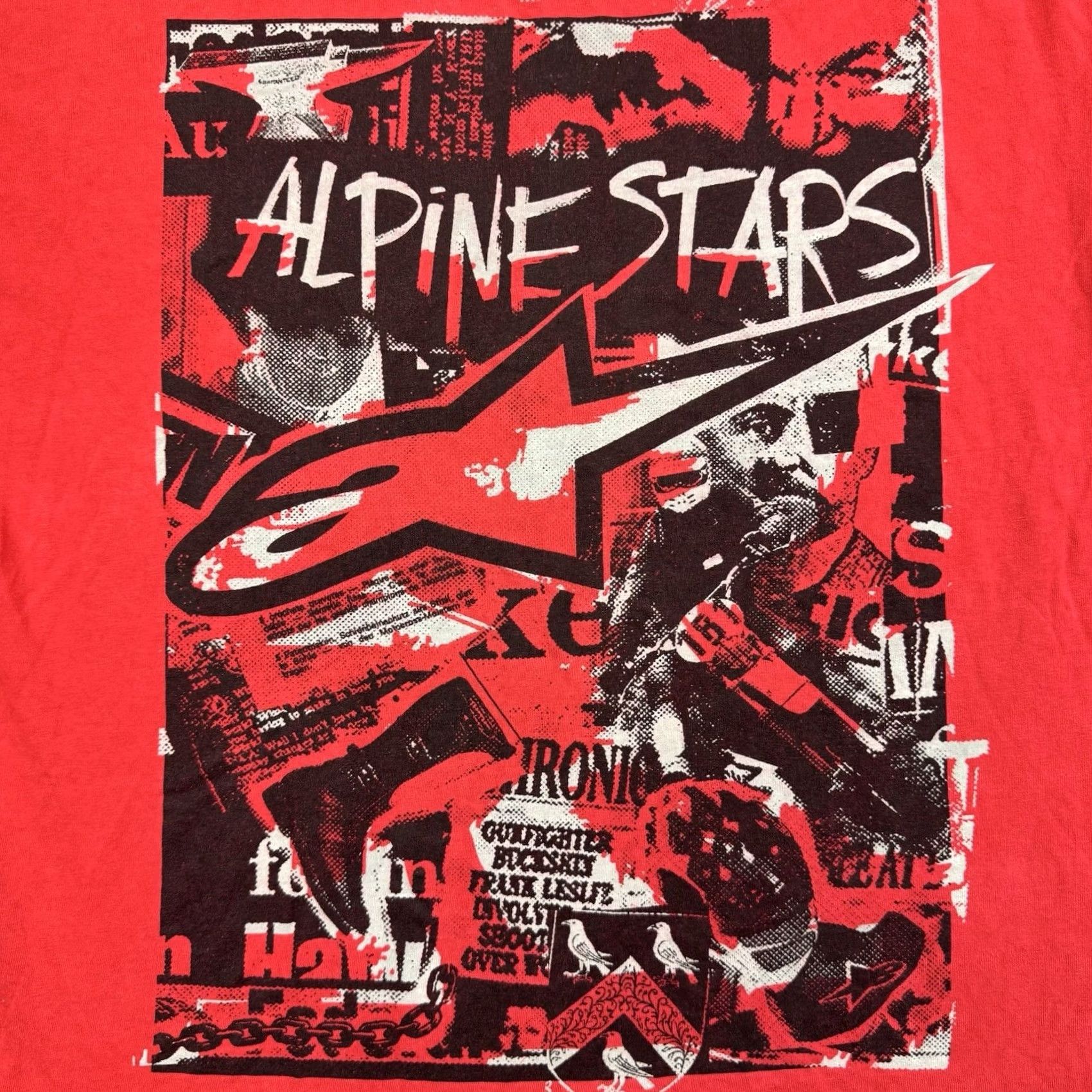 Alpinestars VINTAGE Alpinestars T Shirt Adult Large Diet Bikes Grunge Punk Y2K Hipster Mens Size US L / EU 52-54 / 3 - 3 Thumbnail