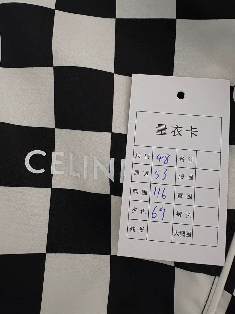 Celine Celine Black and White Checkered Zip Jacket Size US L / EU 52-54 / 3 - 9 Thumbnail