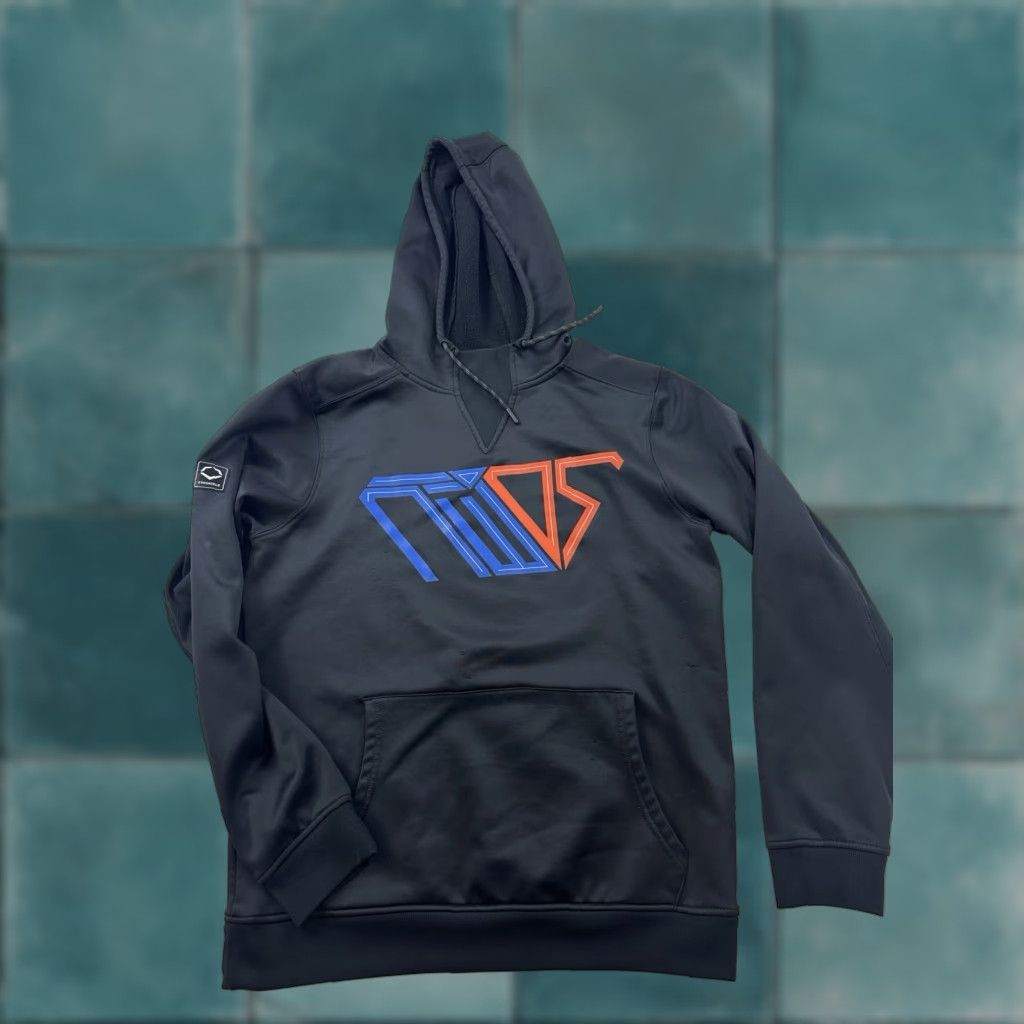 Vintage EvoShield Hoodie Sweatshirt Mens Small Black Logo Pullover Hooded Front Pockets Sweatshirt Size US S / EU 44-46 / 1 - 1 Thumbnail