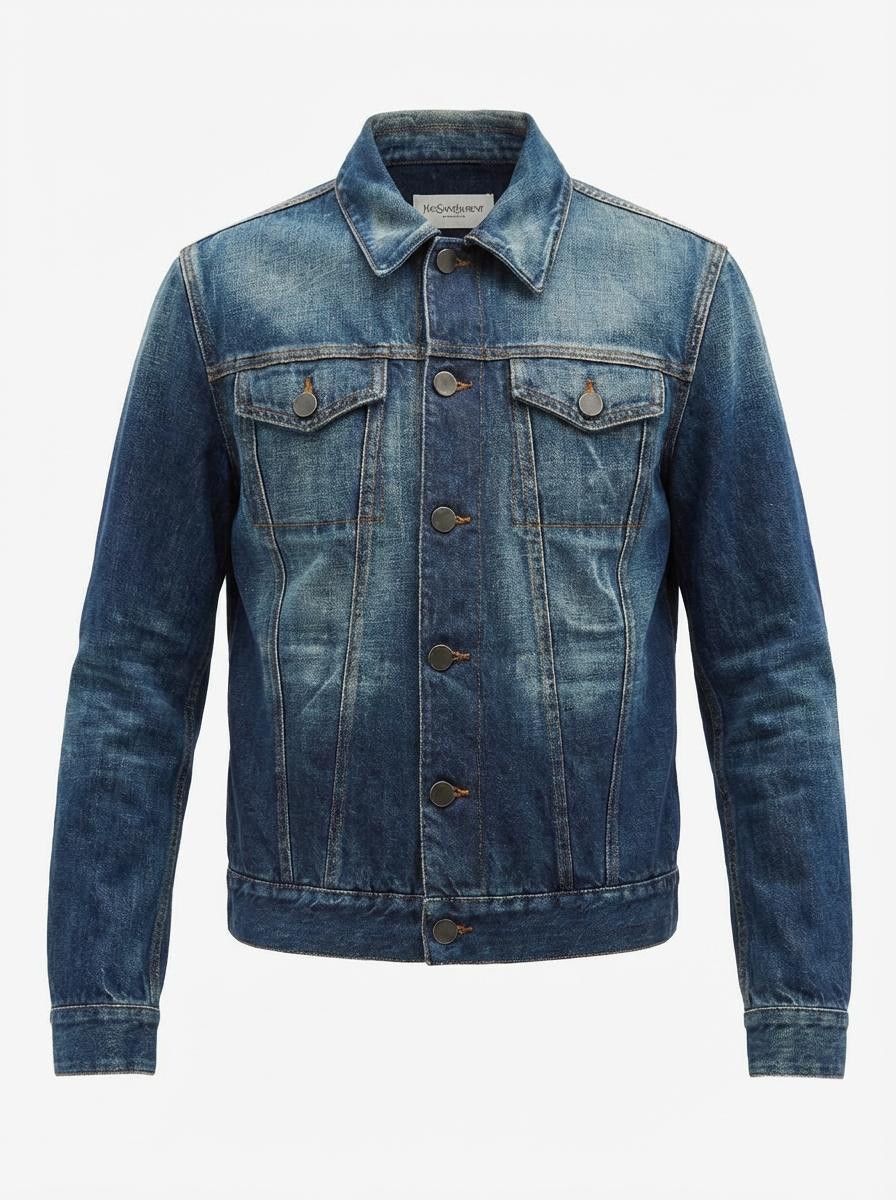 Yves Saint Laurent YSL RIVE GAUCHE BY TOM FORD DENIM JACKET Size US M / EU 48-50 / 2 - 1 Thumbnail