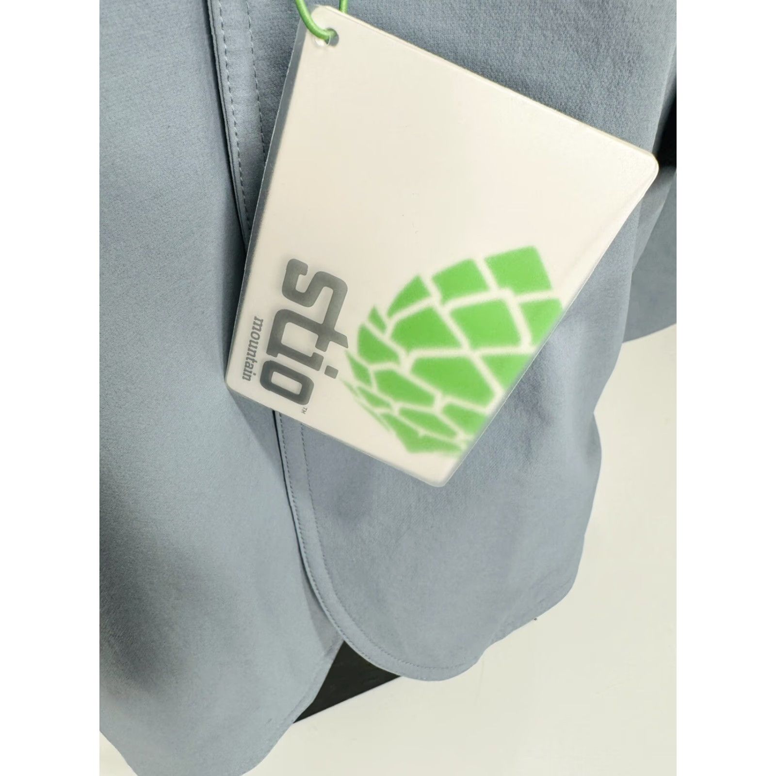 Vintage Stio Blazer Mens 44 Lightweight Travel Nylon Blazer Jacket Blue 90s Style Decade Mens B10.5 Size 44R - 3 Thumbnail