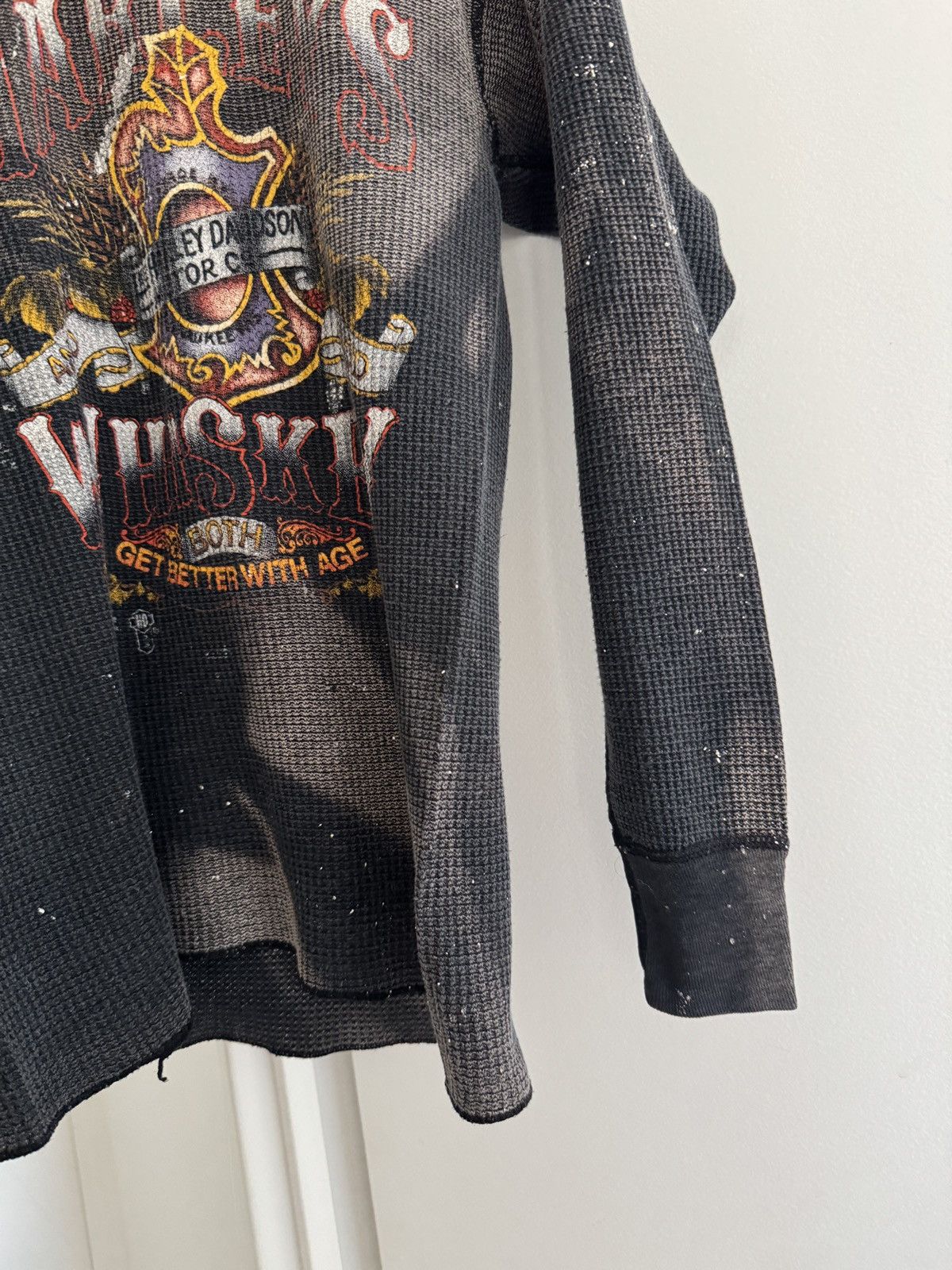 Harley Davidson *RARE* HARLEY DAVIDSON 1980s VINTAGE 3D EMBLEM THERMAL Size US M / EU 48-50 / 2 - 2 Thumbnail