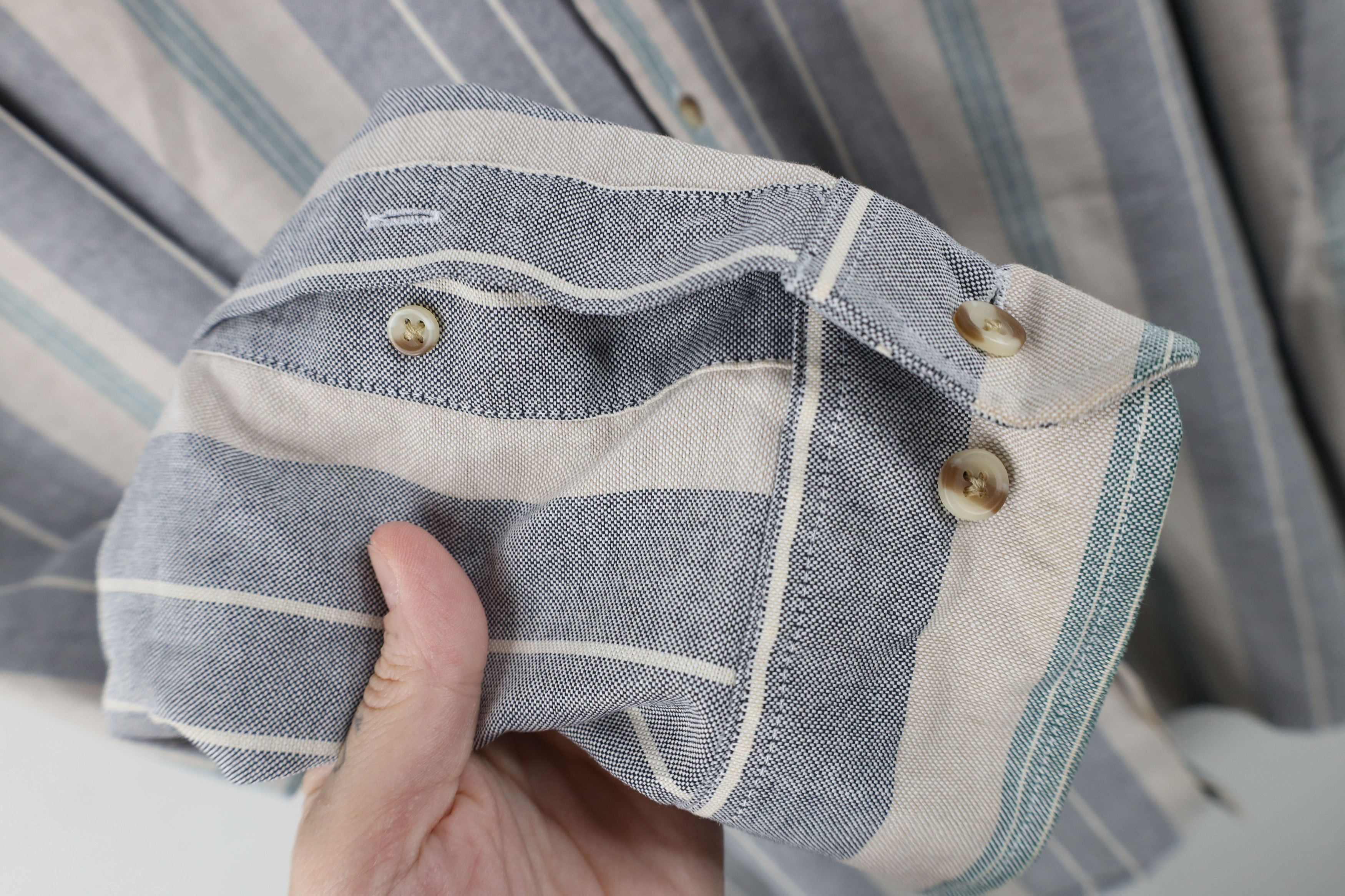 Vintage Vintage 90s Streetwear Block Collared Button Down Shirt Size US XXL / EU 58 / 5 - 5 Thumbnail