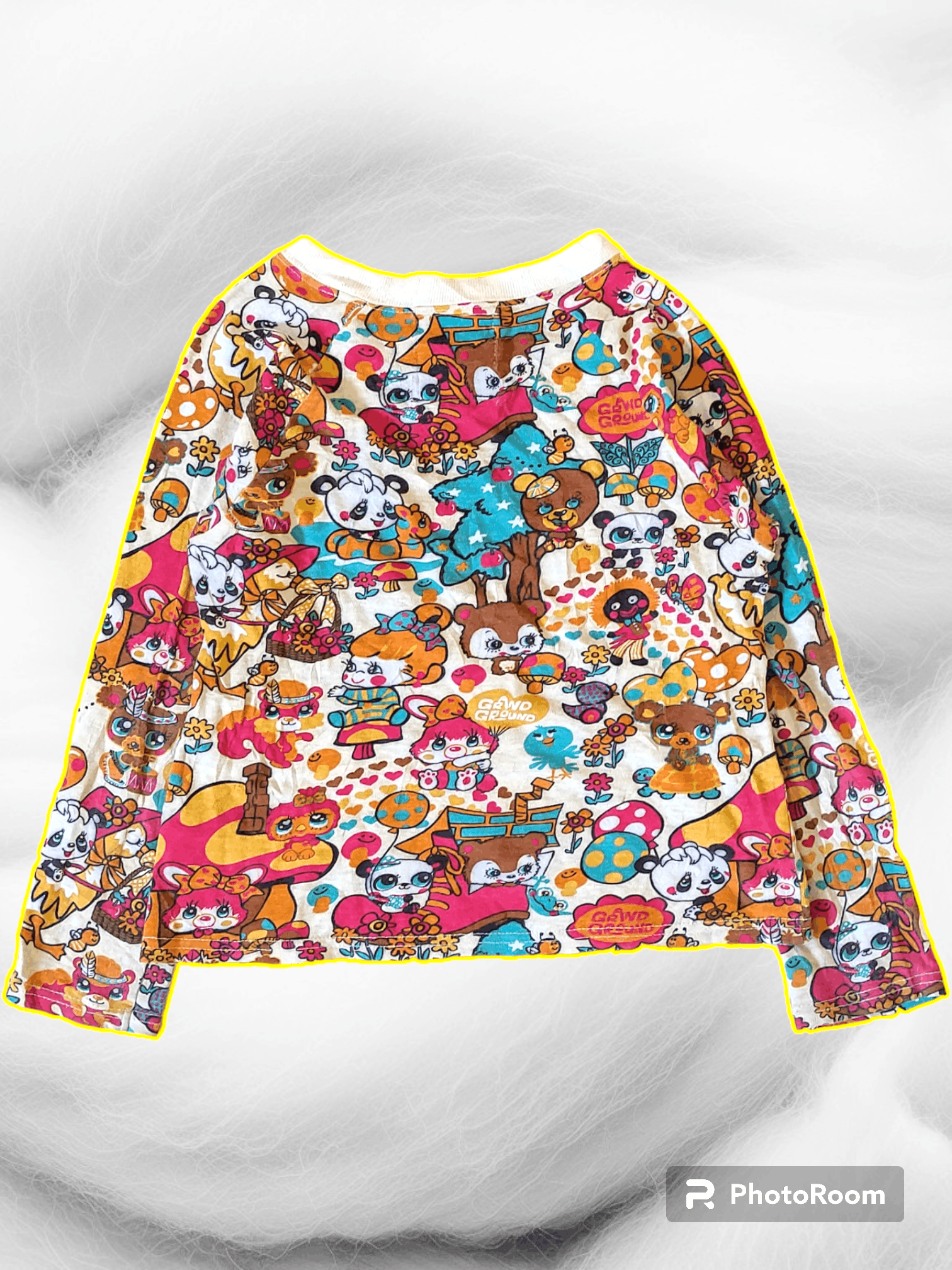 ❤️Y2K❤️ GRAND GROUND AOP CHARACTERS LONGSLEEVE