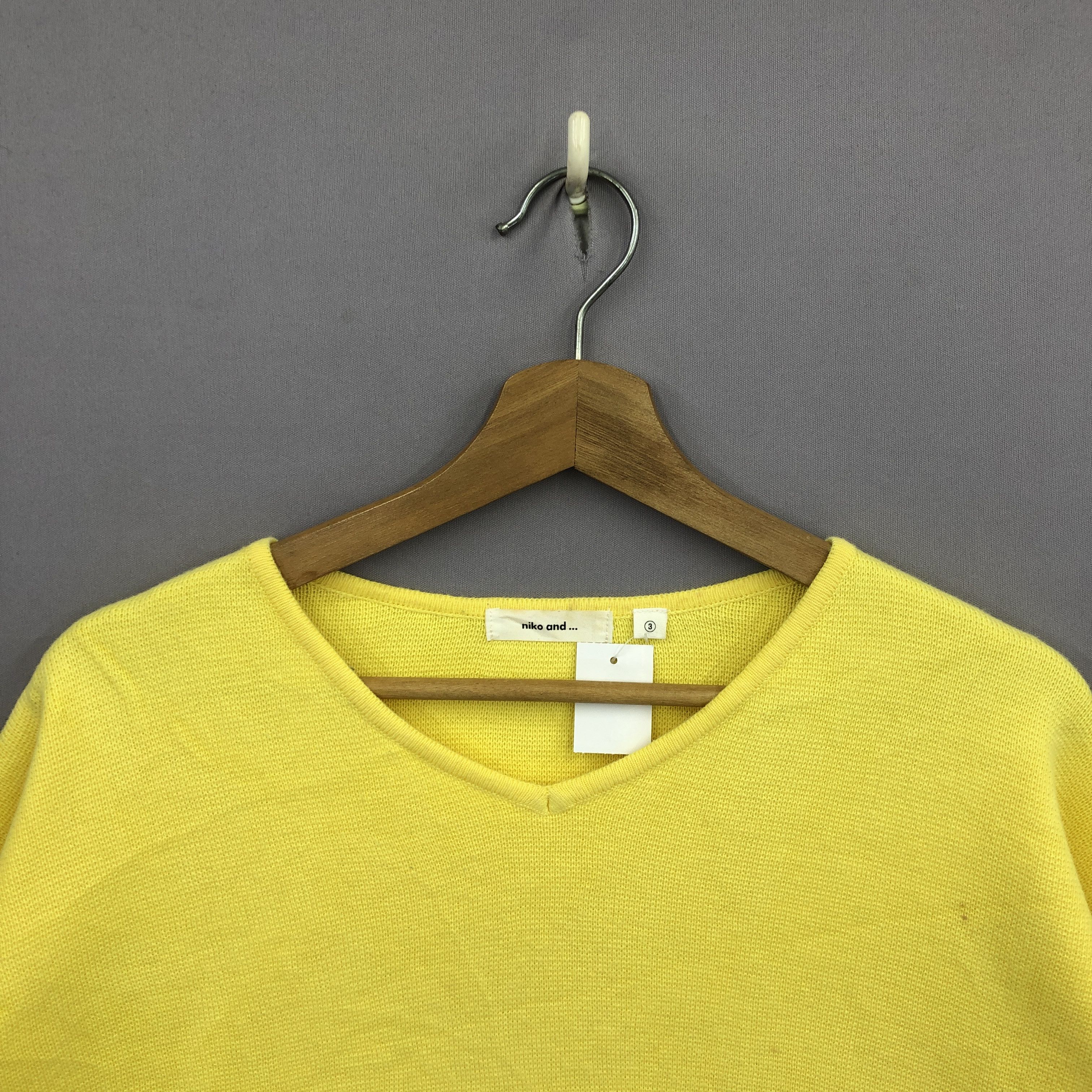 Vintage Yellow Fluorescent Knitwear Sweater Sweatshirt