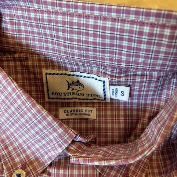 Southern Tide Southern Tide Shirt Mens Small Red Check Plaid Button Down Size US S / EU 44-46 / 1 - 3 Thumbnail