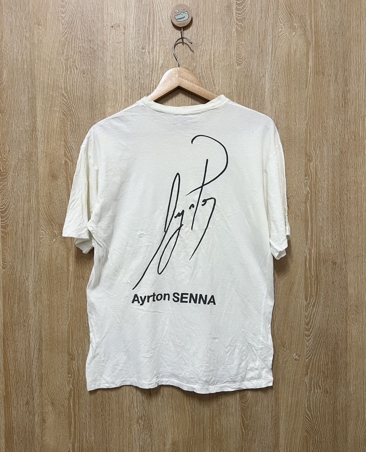 Tag Heuer × Vintage Vtg Tag Heuer Ayrton Senna Shirt Rare Size US M / EU 48-50 / 2 - 3 Thumbnail