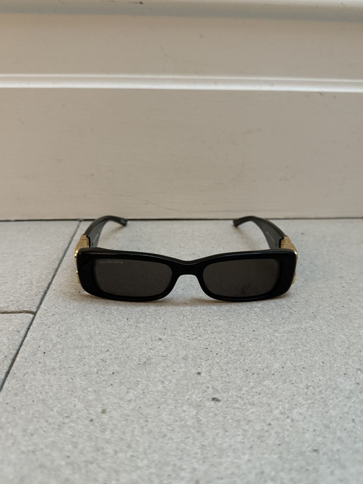 Balenciaga Balenciaga Dynasty Rectangle Sunglasses Size ONE SIZE - 2 Thumbnail