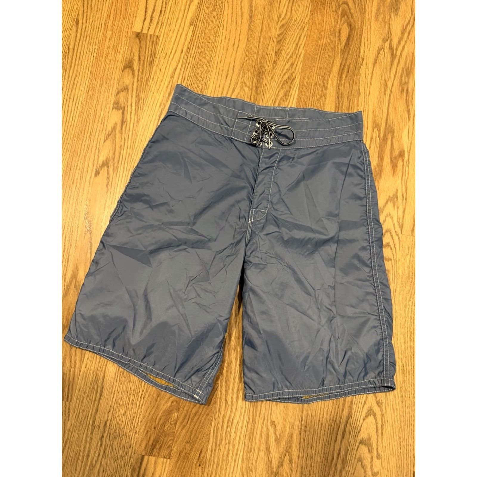 Vintage VINTAGE Birdwell Beach Britches Board Shorts Mens 29 Blue Pocket Drawstring Surfing shirt? Size US 29 - 4 Thumbnail