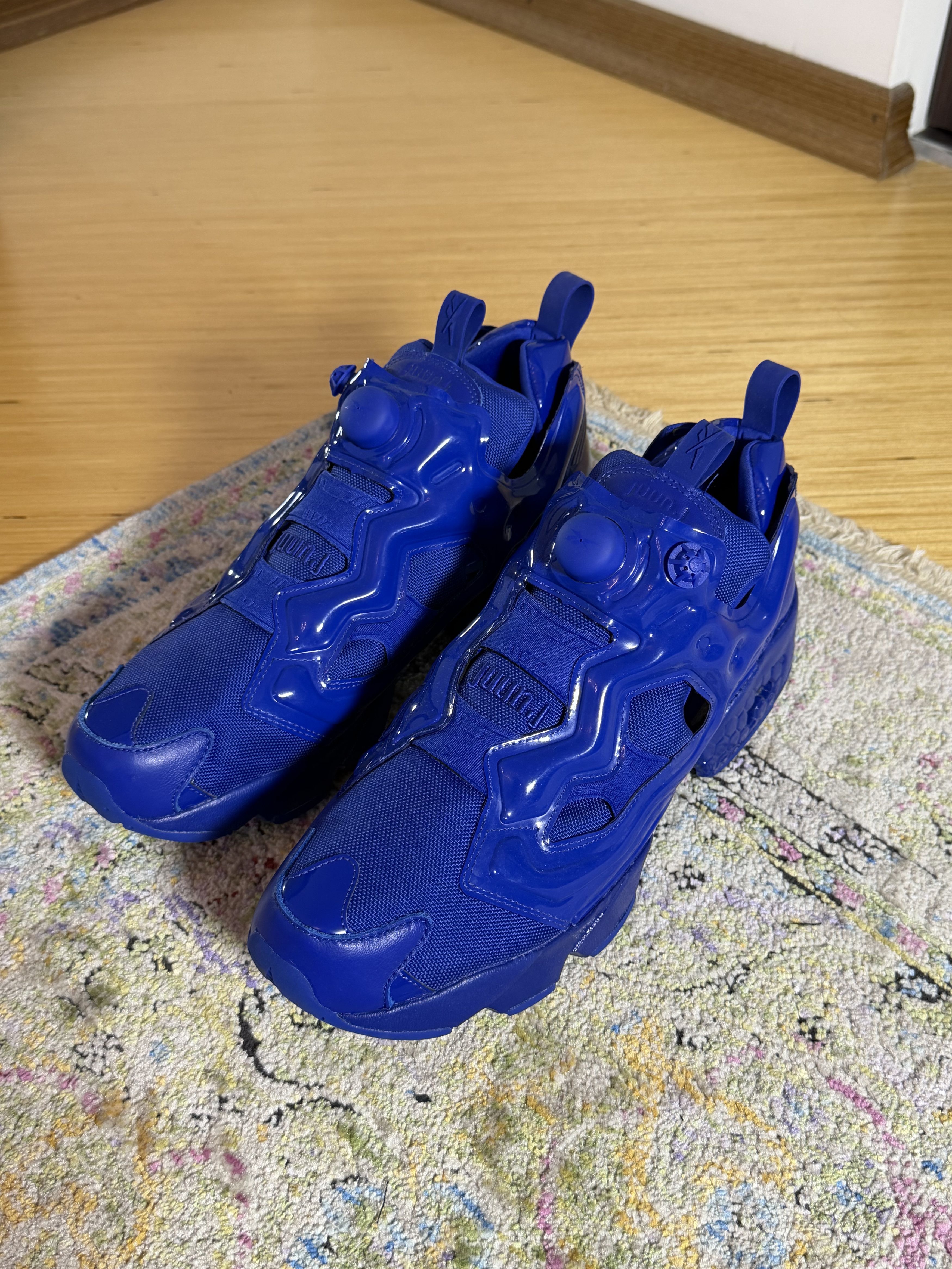 Juun.J × Reebok Juun.J Blue Reebok Edition Instapump Fury OG Sneakers Size US 12 / EU 45 - 7 Thumbnail
