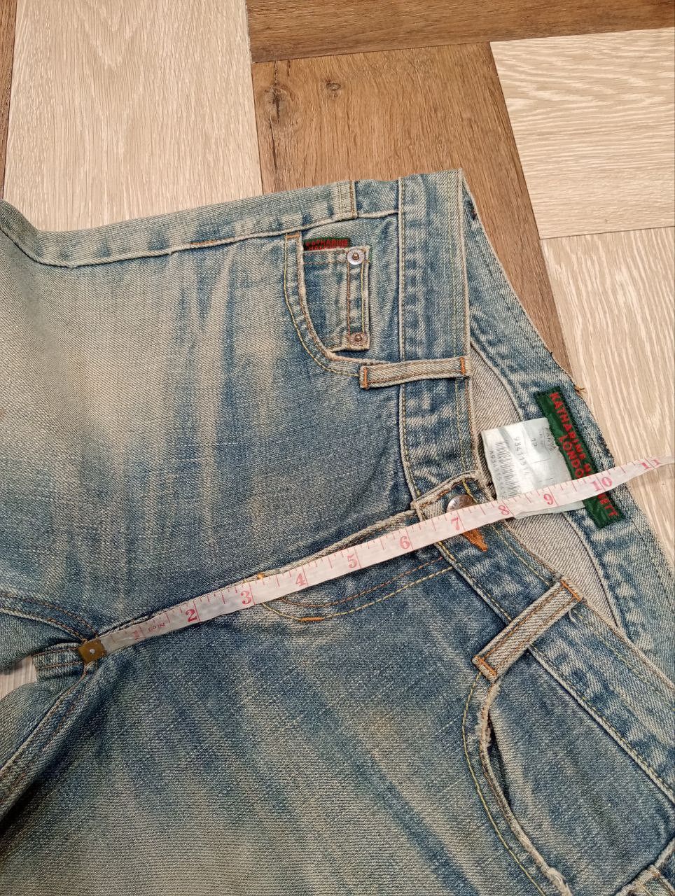 Katharine Hamnett London KATHARINE HAMNETT LONDON FLARED DENIM PANTS - SIZE S Size 29" - 12 Thumbnail