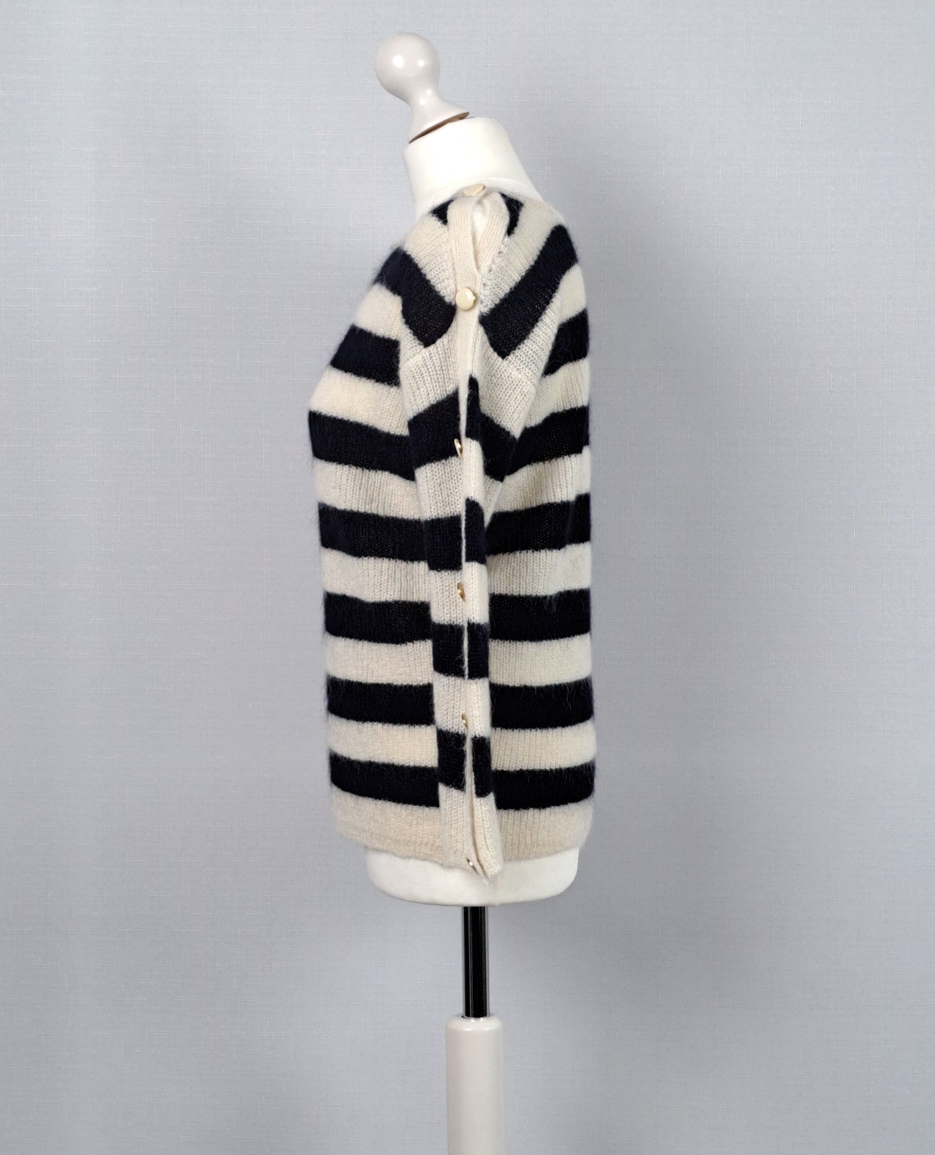 Sezane Sezane mohair/alpaca striped pullover. Size XS Size S / US 4 / IT 40 - 5 Thumbnail