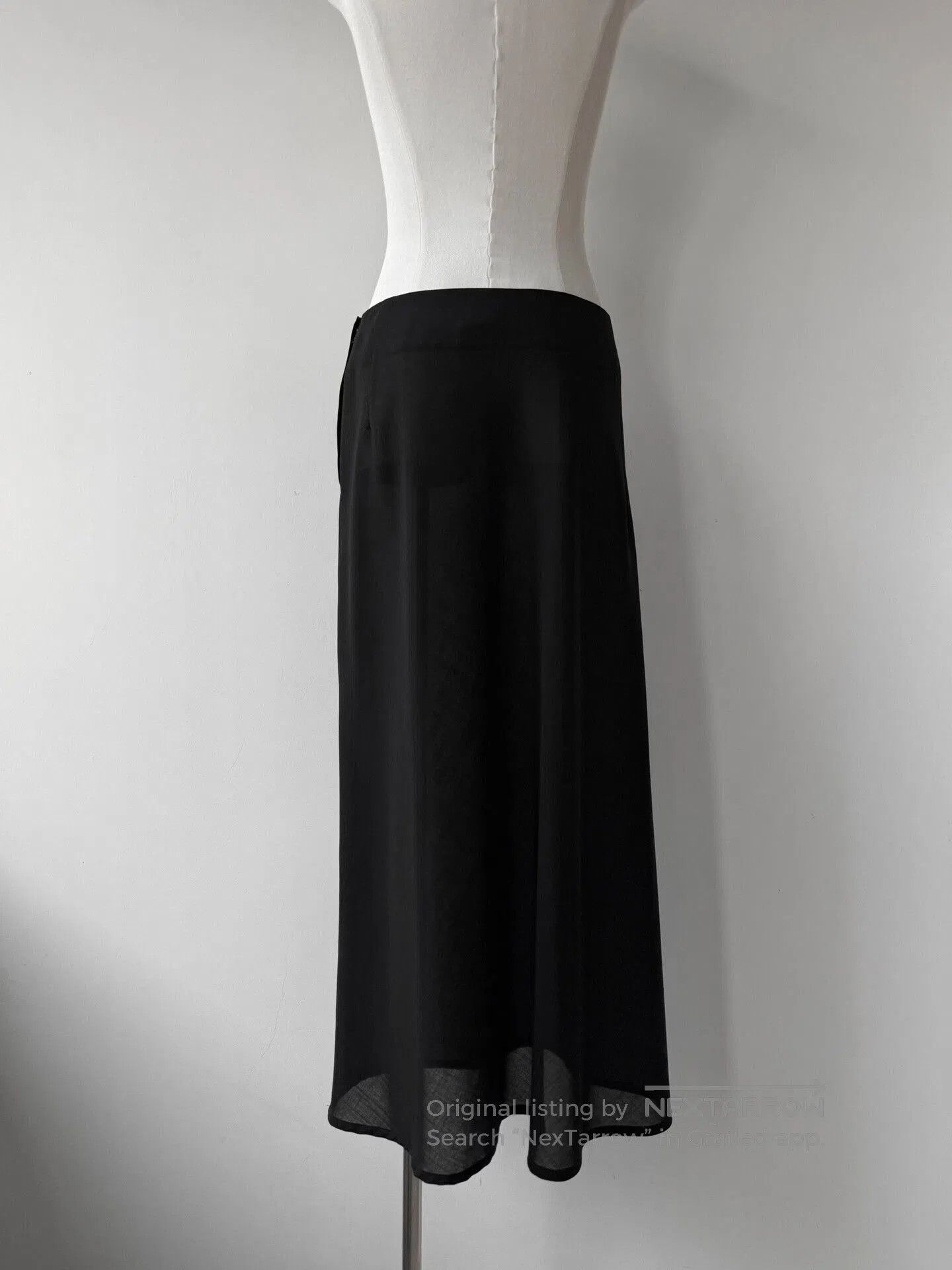 Yohji Yamamoto Yohji Yamamoto Noir Long Wool Skirt. Size 25" / US 0 / IT 36 - 3 Thumbnail