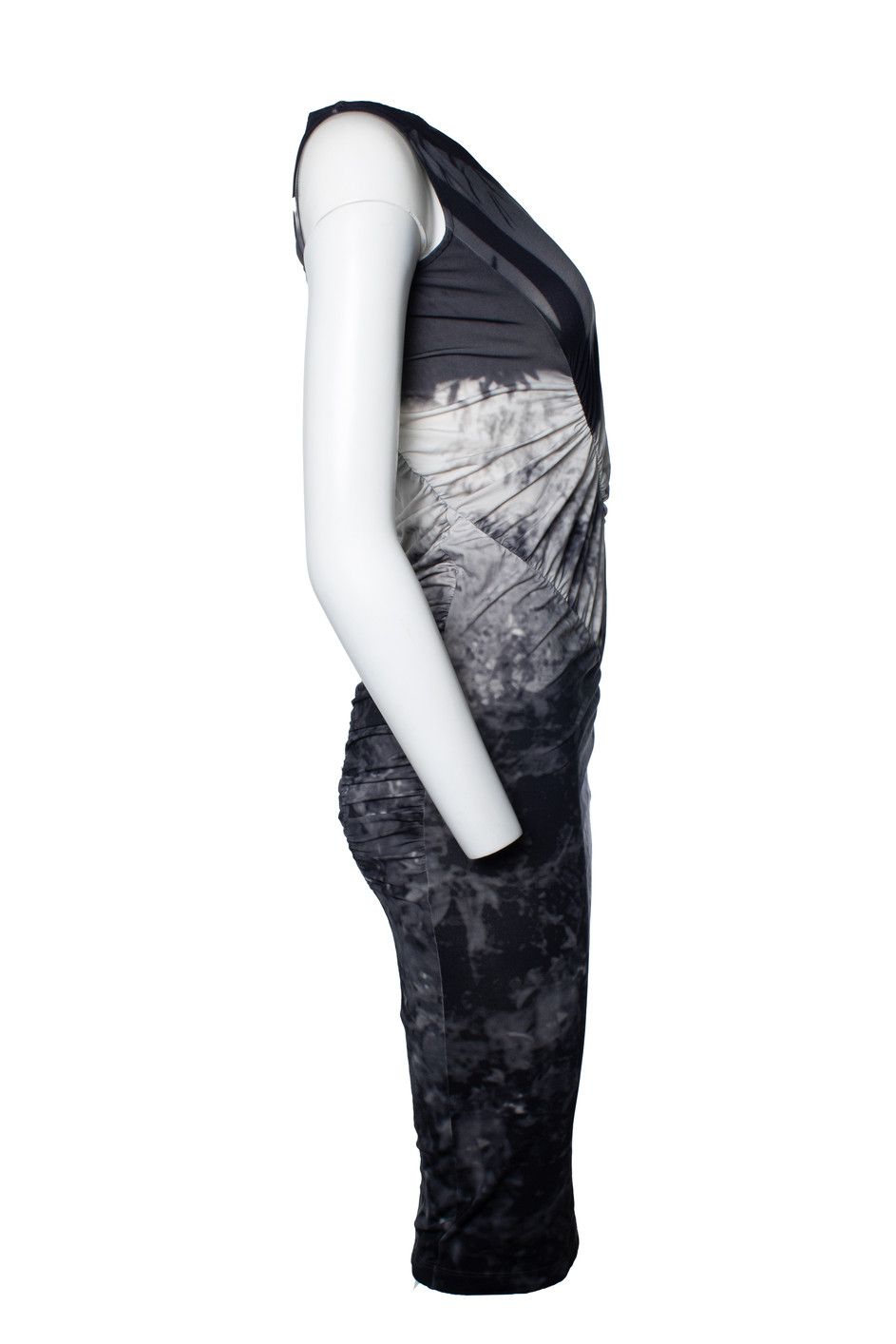 Alexander McQueen McQ, Digital printed dress in grey Size S / US 4 / IT 40 - 4 Thumbnail