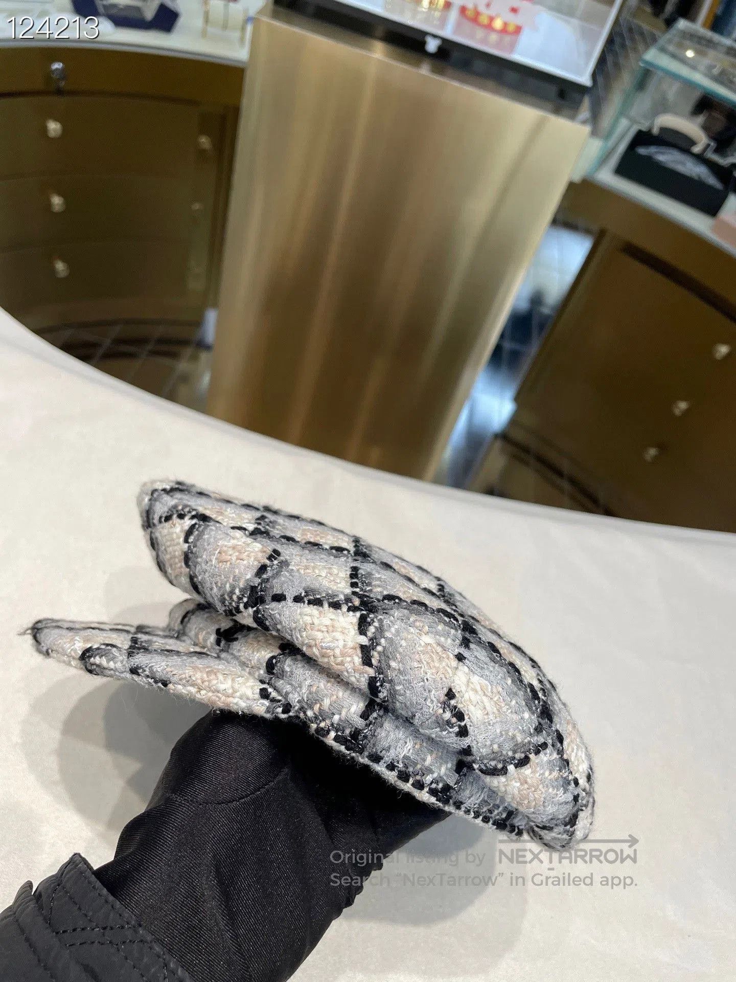 Chanel Chanel 22K Tweed Plaid Newsboy Cap. Size ONE SIZE - 2 Thumbnail