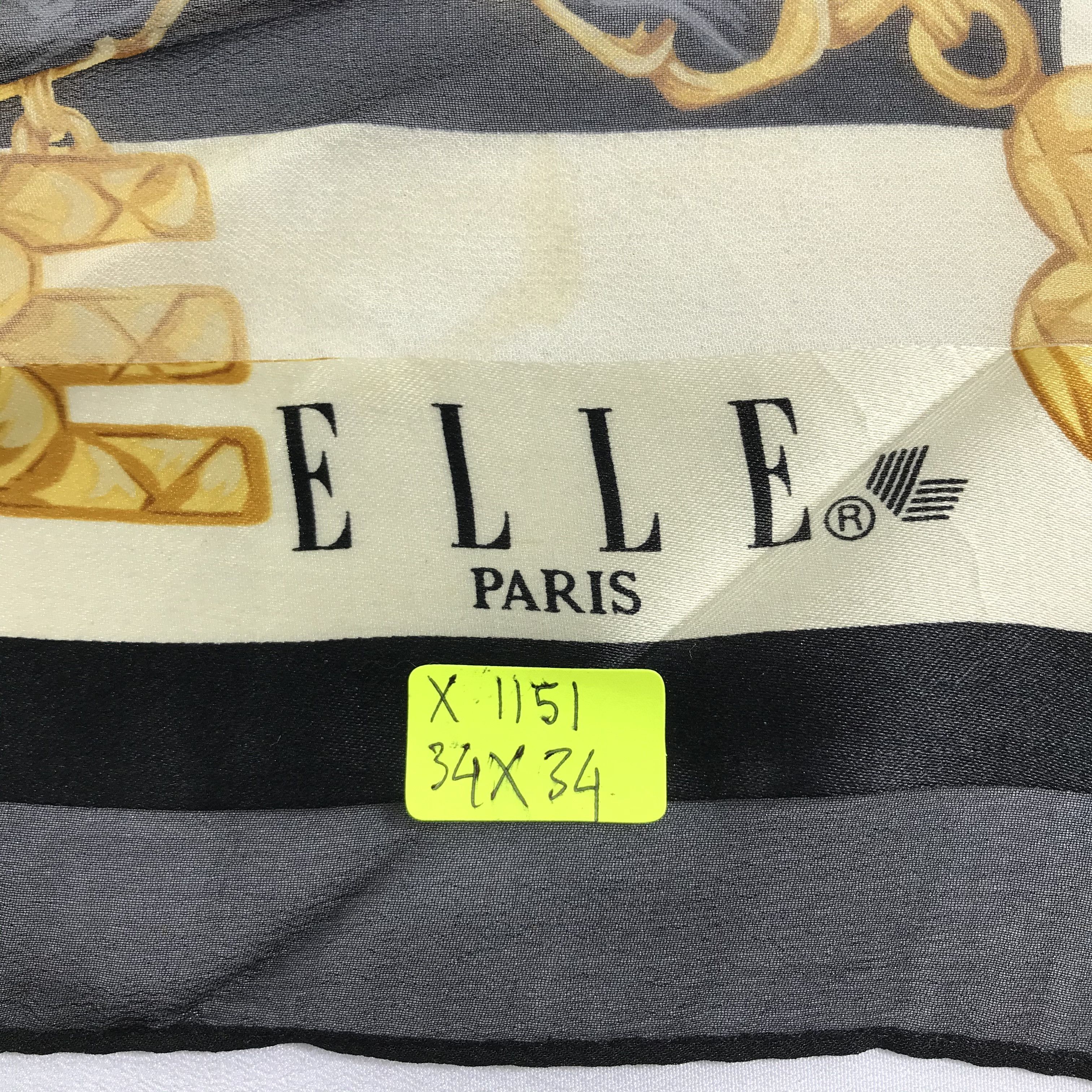 Vintage Vintage Elle Silk Scarf Size ONE SIZE - 5 Thumbnail