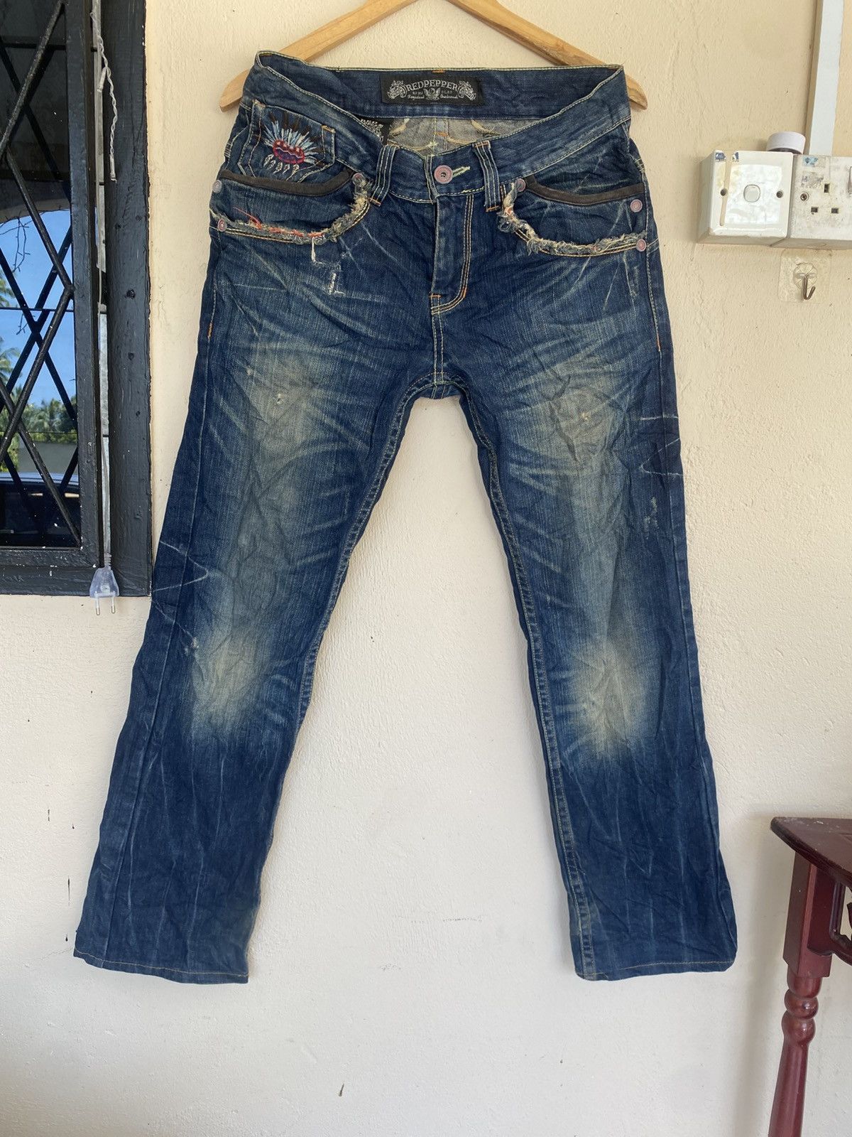 Le Grande Bleu (L.G.B.) RED PEPPER 2000s Denim Size US 32 / EU 48 - 2 Thumbnail