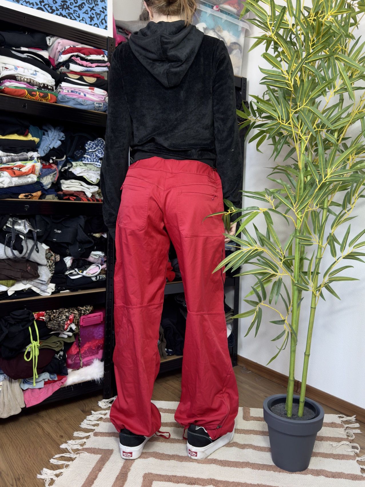 Nike VINTAGE NIKE RED NYLON DRAWSTRING PANTS Size 32" / US 10 / IT 46 - 9 Thumbnail