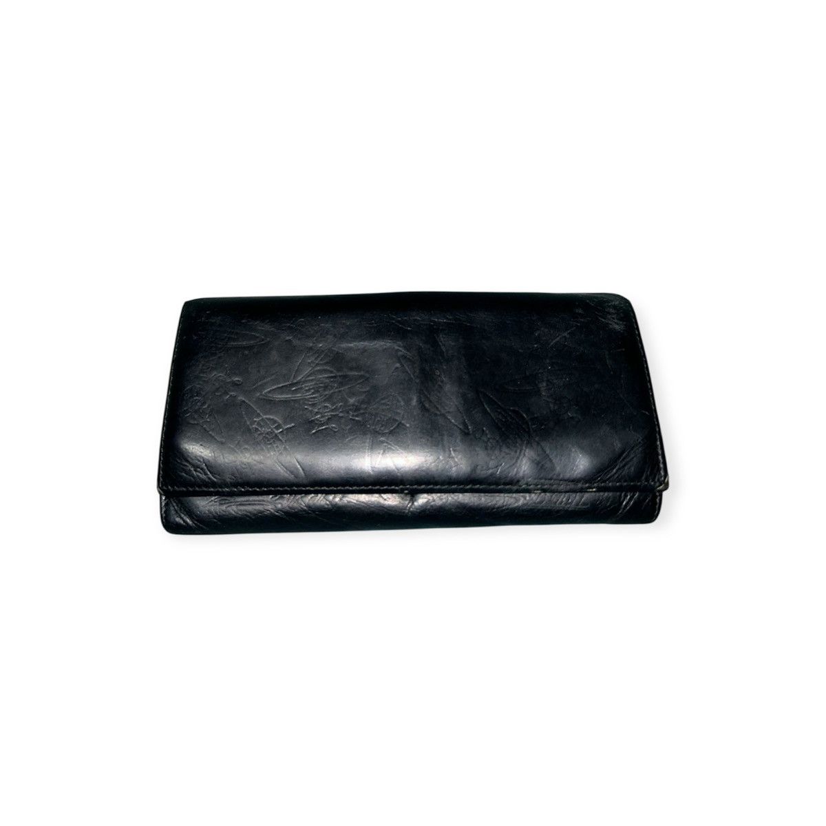 Vivienne Westwood London Orb Stamp Leather Black Long Wallet Size ONE SIZE - 2 Thumbnail