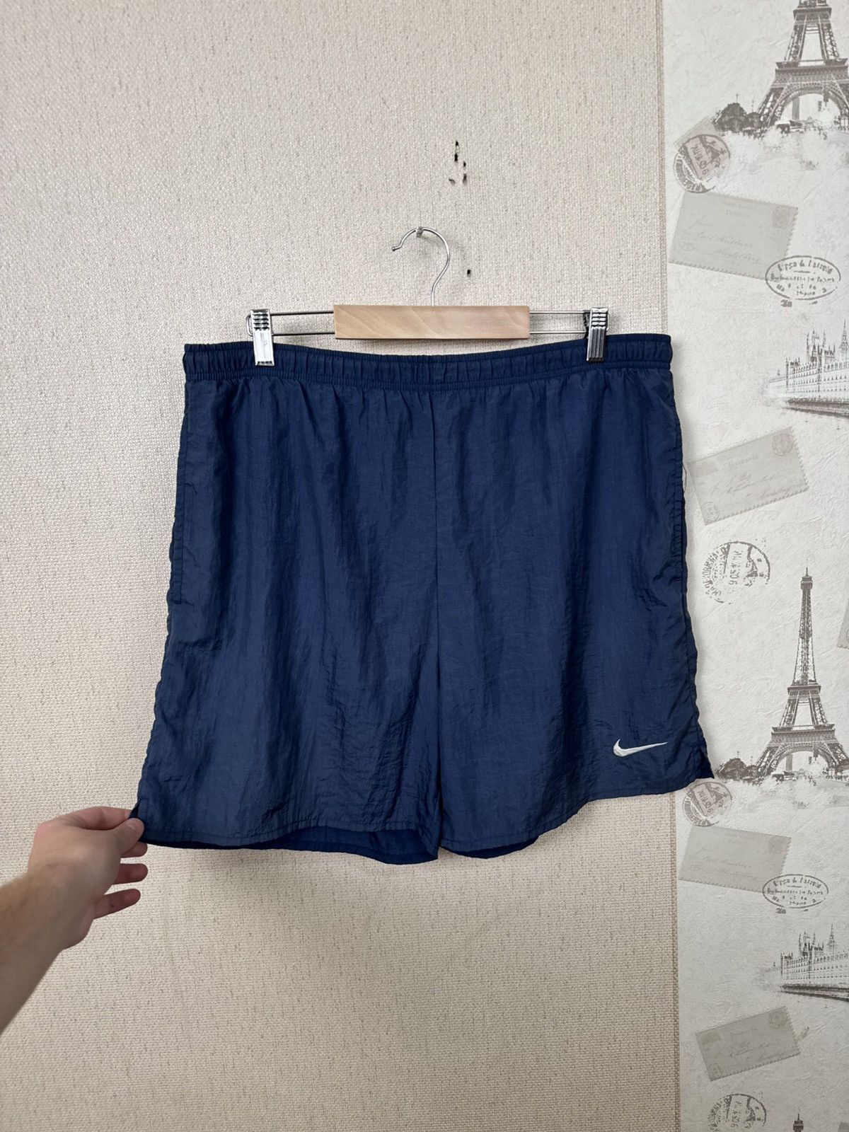 Nike Vintage Nike Shorts Swiming Trucks XL Nylon Blue Streetwear Size US 34 / EU 50 - 10 Thumbnail