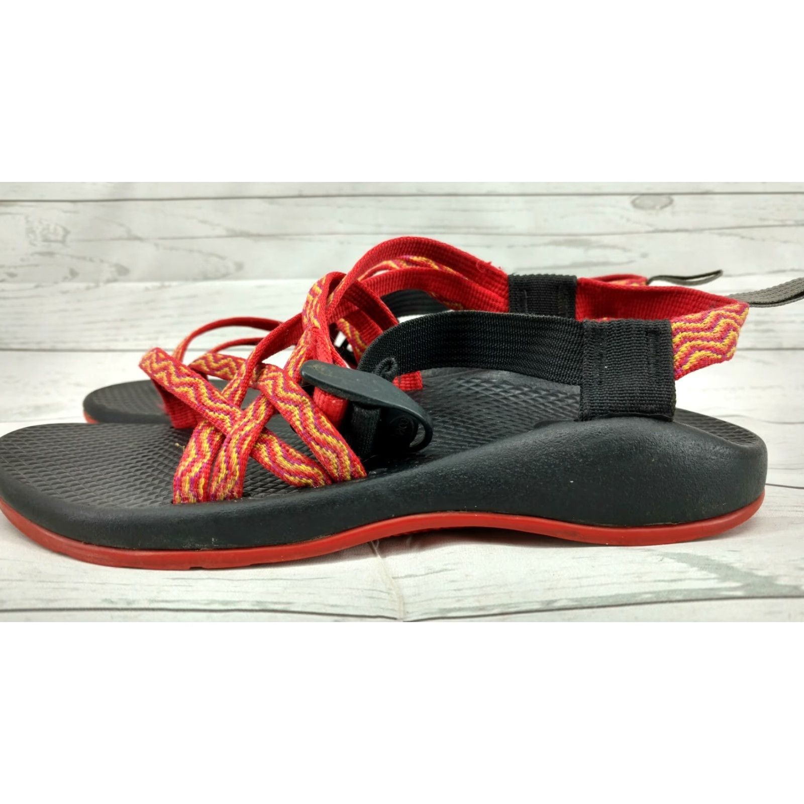 Chaco Chaco ZX/1 Classic Womens Sport Sandals Sz 5 Hiking Water Outdoor Orange Size US 5 / IT 35 - 6 Thumbnail