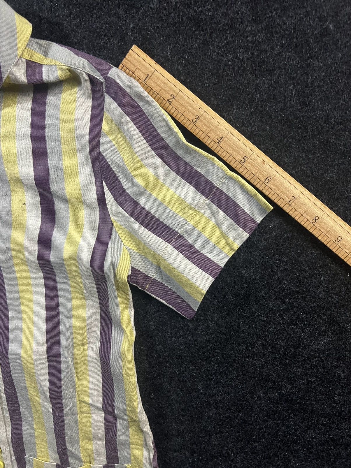 A.P.C. Vintage APC jessica ogden multi strip buttoned blouse Size S / US 4 / IT 40 - 7 Thumbnail