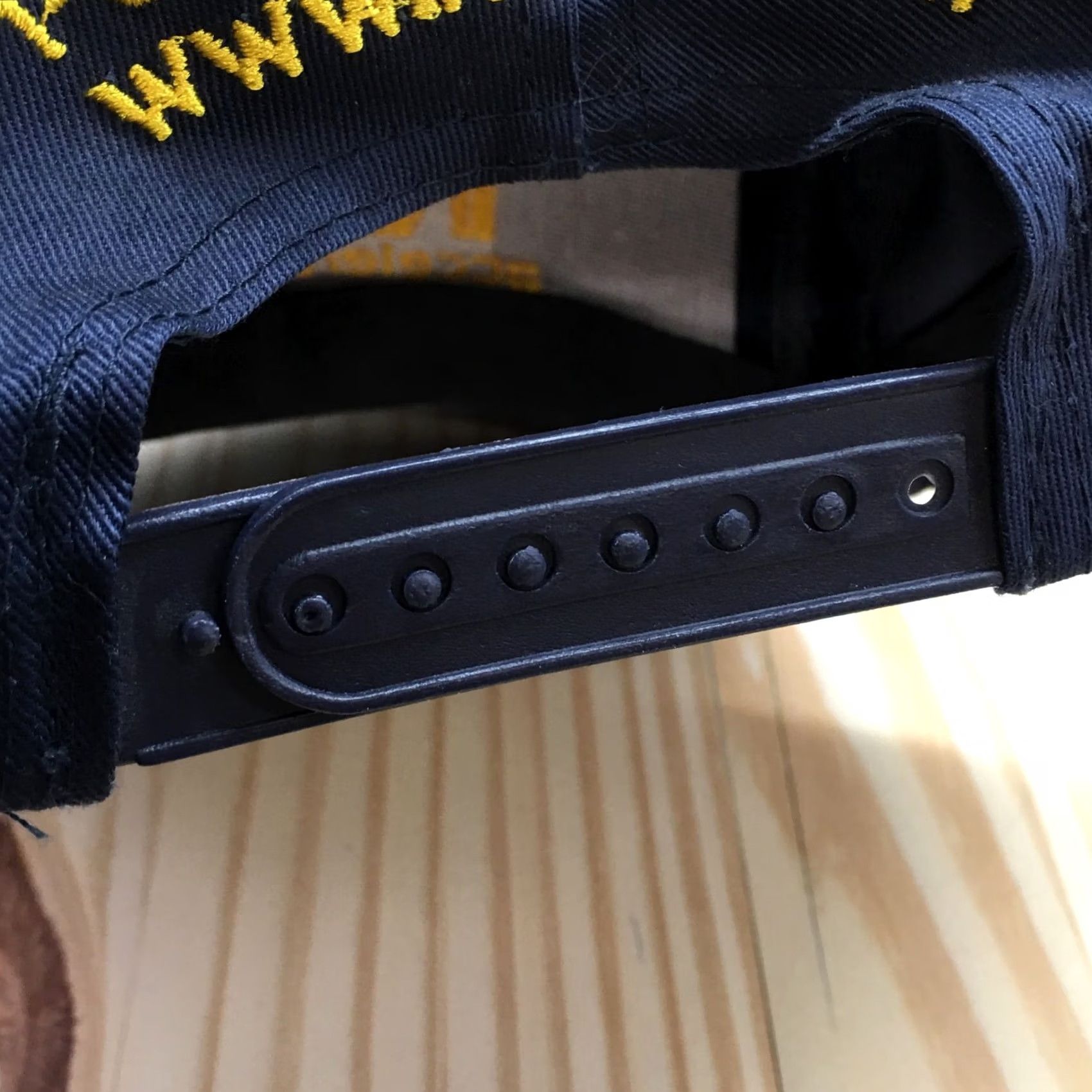 Vintage USA Navy Baseball Hat Mens Blue OS Adjustable Curved Brim Embroidered Logo Size ONE SIZE - 7 Thumbnail