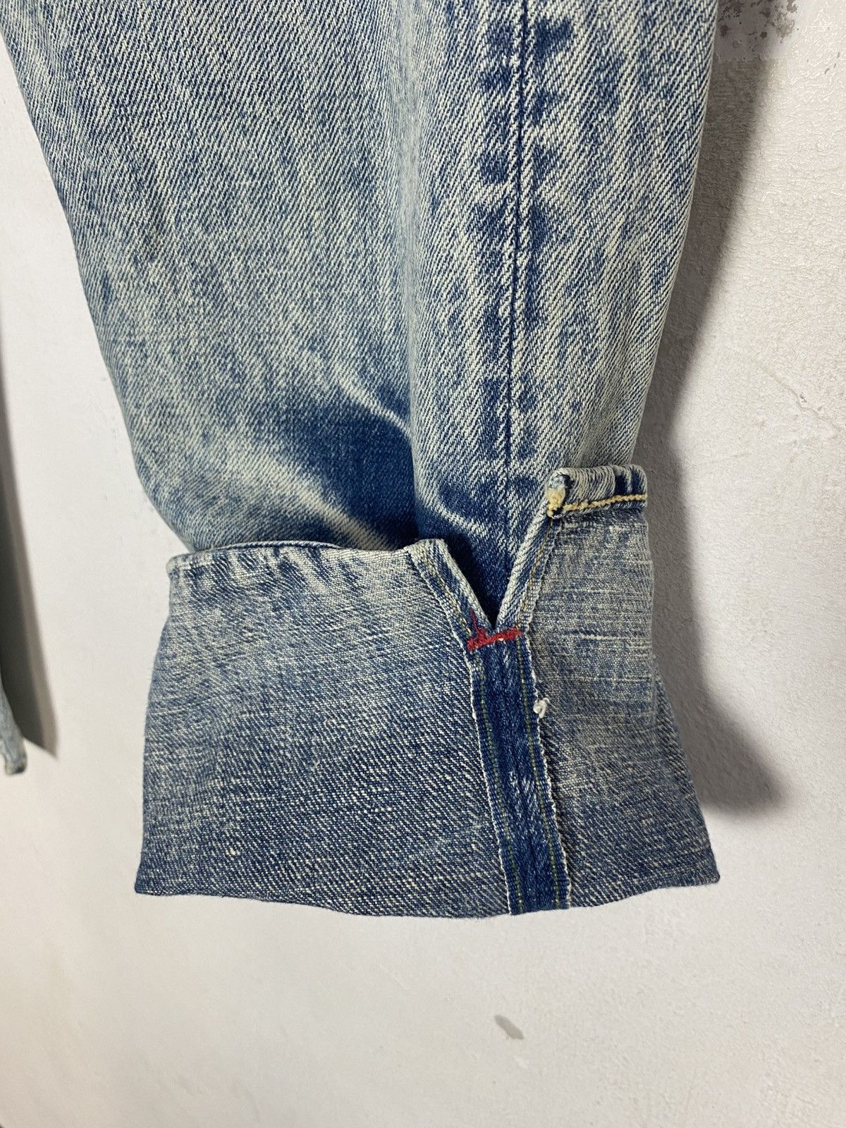 Levi's 90s Levi's Acid Wash Cropped Denim Cotton Hemp Buttonfly 31 Size US 31 - 6 Thumbnail