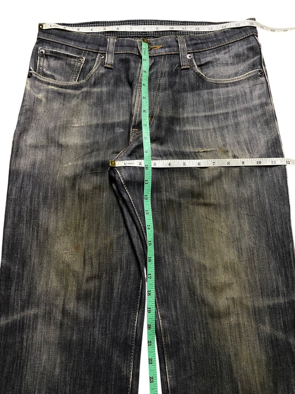 Japanese Brand Vintage Japanese Brand Edwin 403 Distressed Loose Jeans Size US 32 / EU 48 - 13 Thumbnail