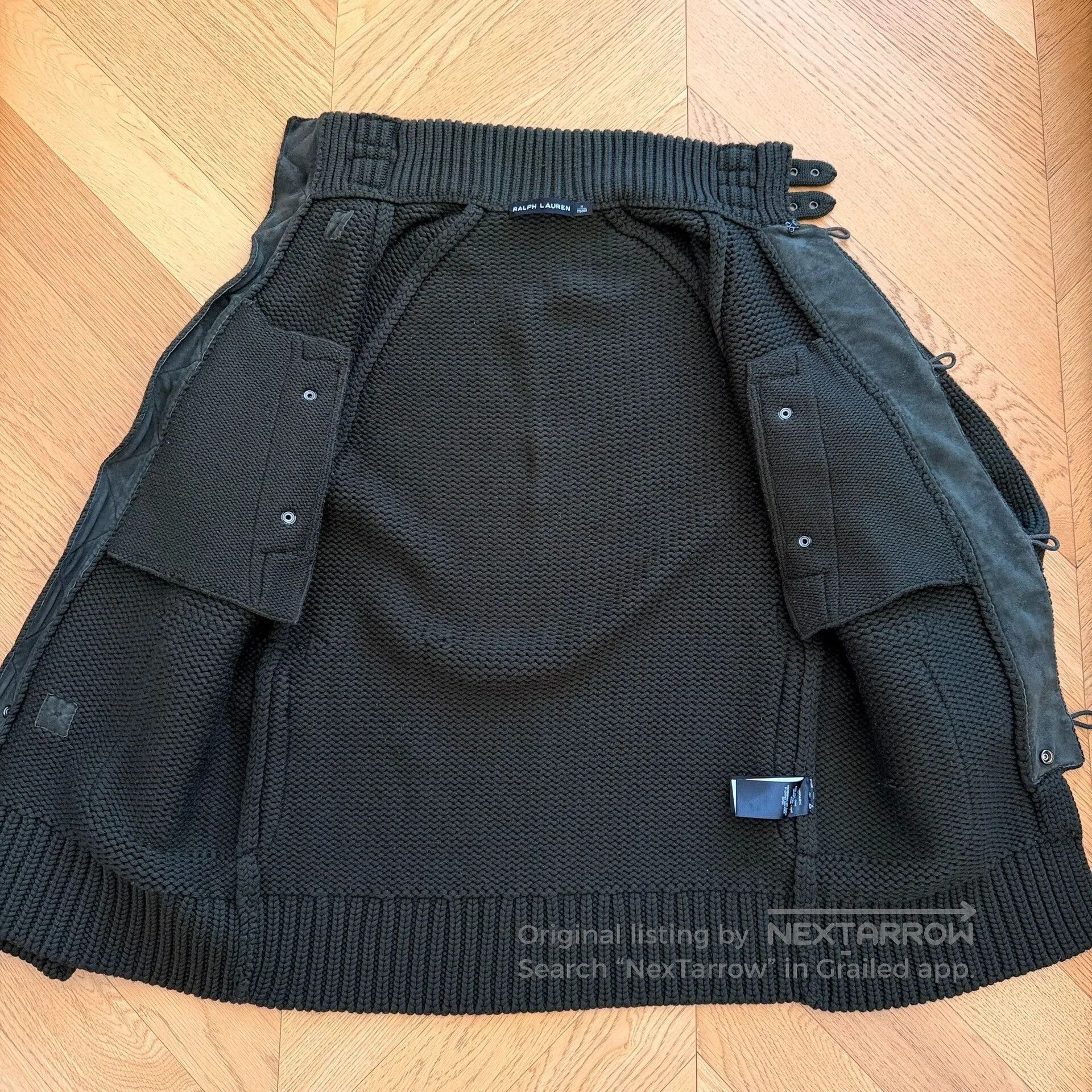RLX Ralph Lauren Heavy Merino Wool and Leather Jacket. Size US M / EU 48-50 / 2 - 4 Thumbnail