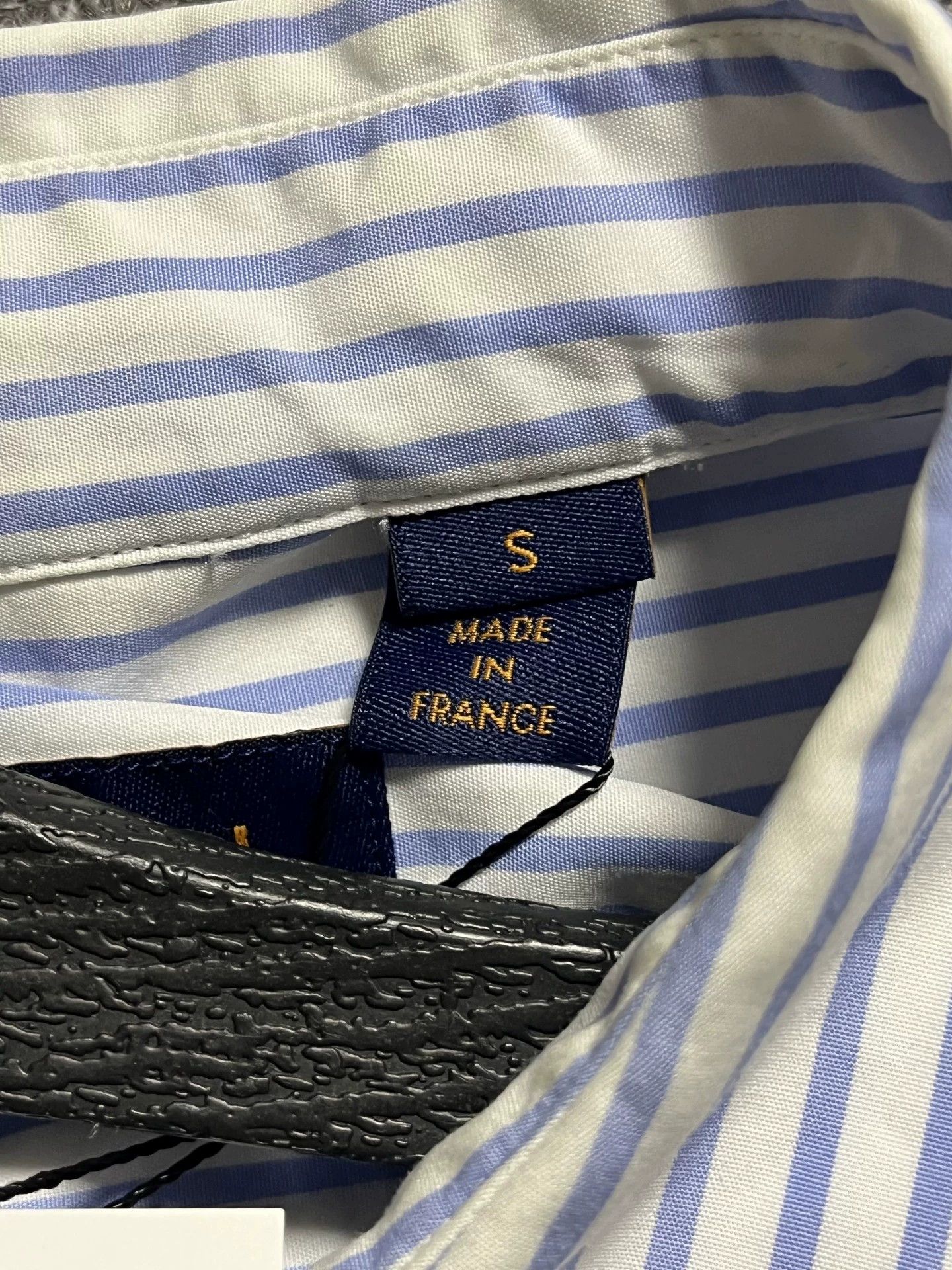 Louis Vuitton LV Blue White Vertical Stripe Short-Sleeve Shirt Men's S Size US S / EU 44-46 / 1 - 8 Thumbnail
