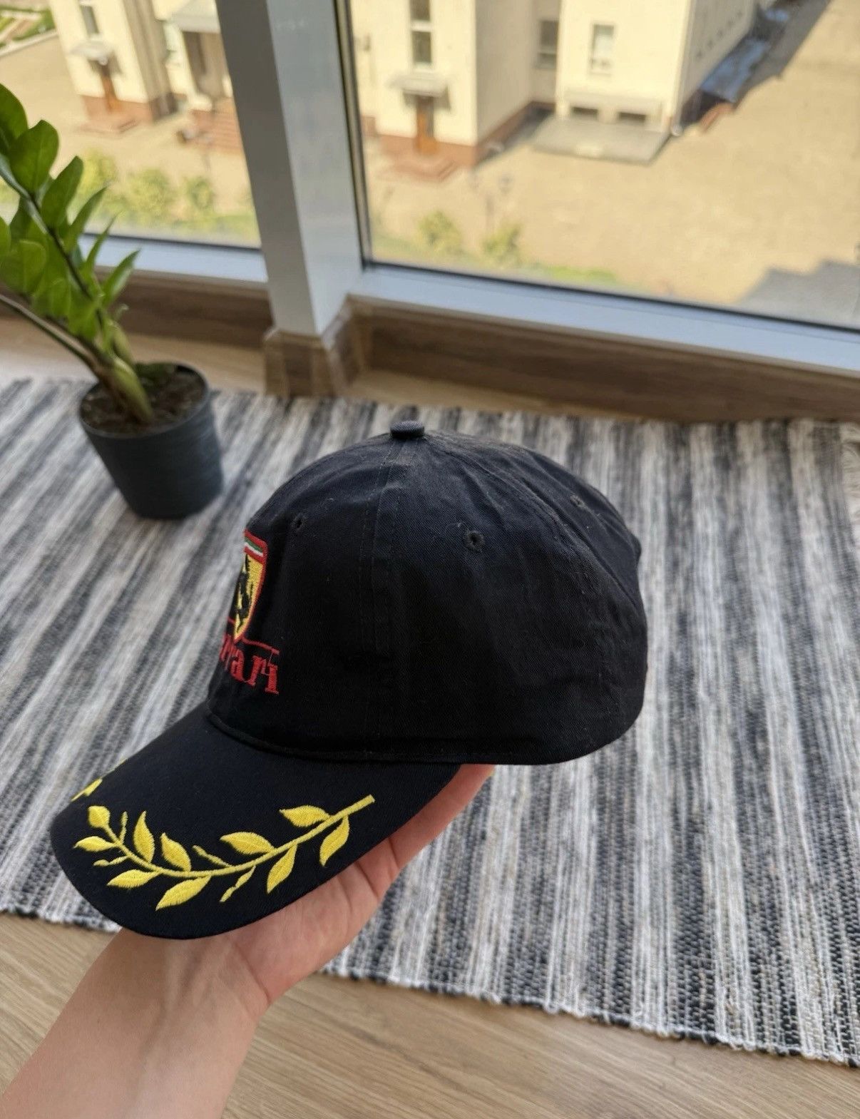Ferrari VINTAGE 90s FERRARI RACING CAP SNAPBACK HAT BLACK RARE Size ONE SIZE - 5 Thumbnail