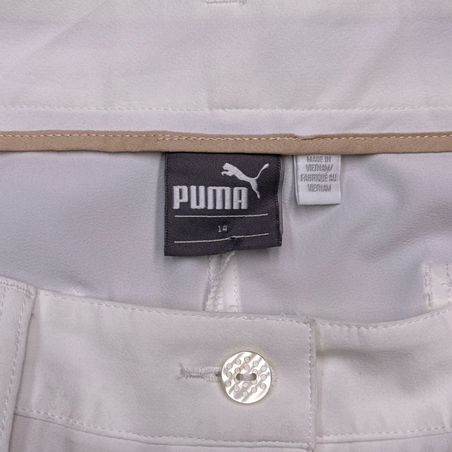Puma Puma DryCell Shorts Womens 14 White High Rise Stretch New Size 36" / US 14 / IT 50 - 6 Thumbnail