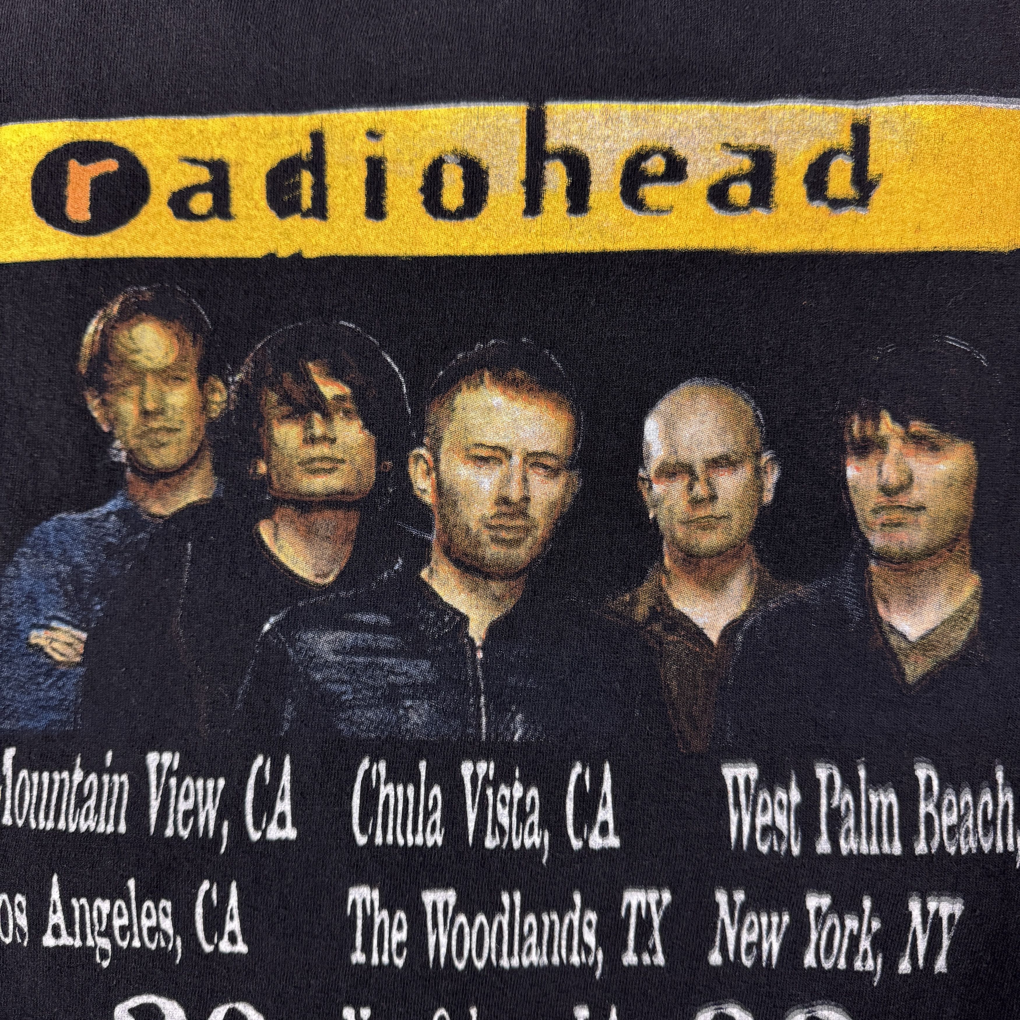 Band Tees Vintage 2003 Radiohead Tour Shirt Size US XL / EU 56 / 4 - 10 Thumbnail