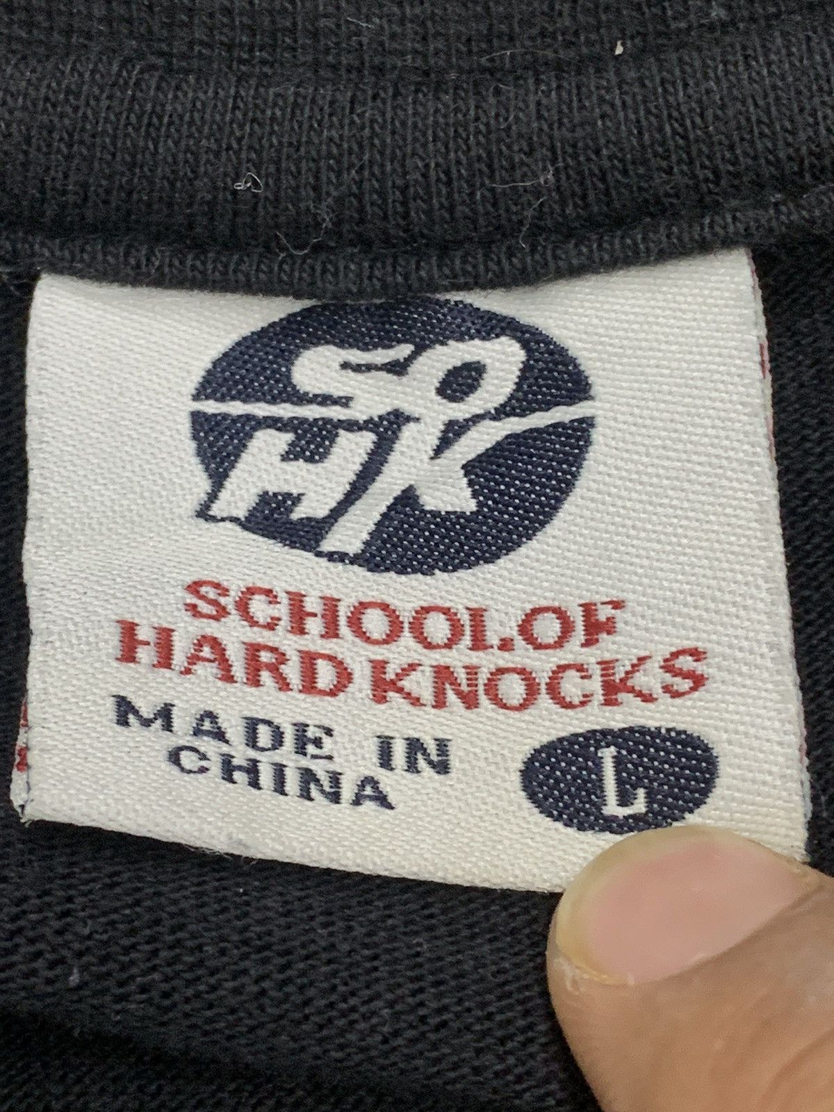 JNCO School Of Hard Knock Embroidery Y2K Hip Hop Style Baggy Size US L / EU 52-54 / 3 - 13 Thumbnail