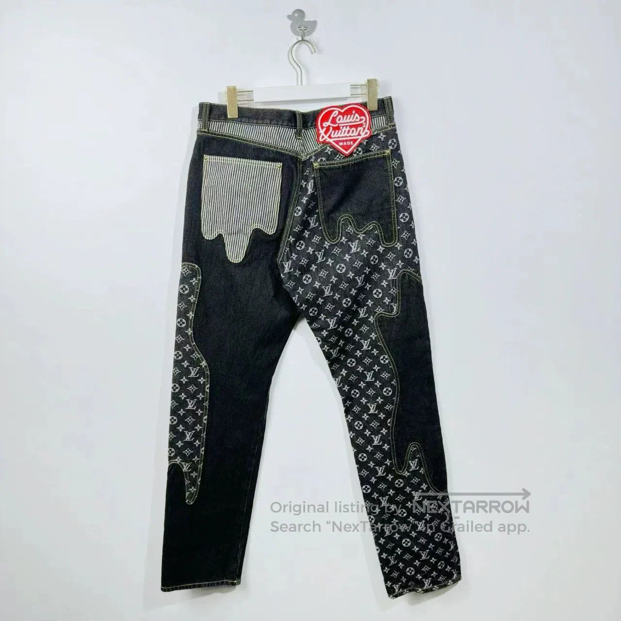 Louis Vuitton louis vuitton x nigo deconstructed logo jeans. Size US 30 / EU 46 - 2 Thumbnail