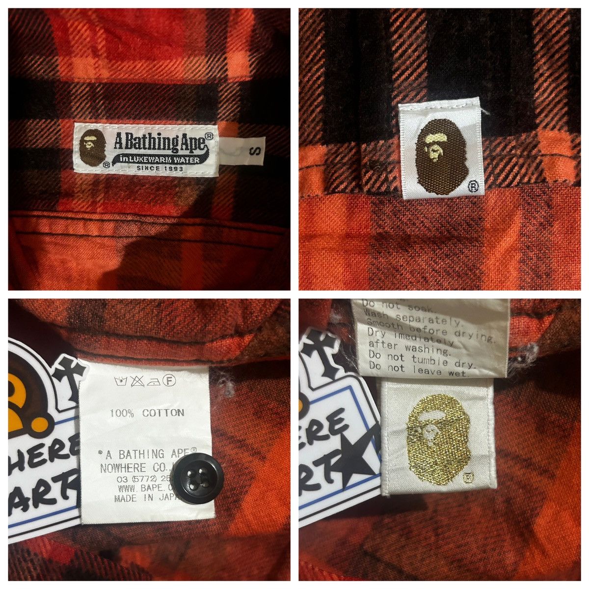 Bape Check Flannel Shirt Size US S / EU 44-46 / 1 - 4 Thumbnail