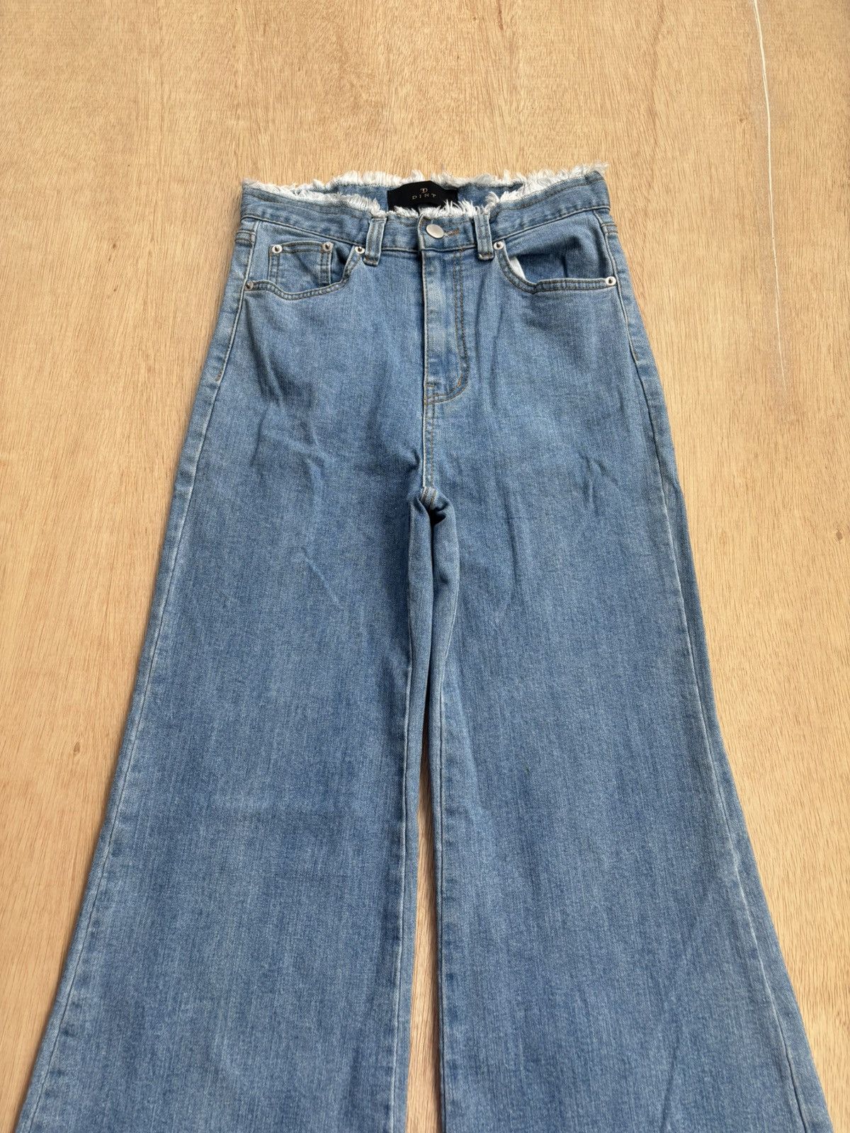 Hysteric Glamour × Japanese Brand Baggy Jeans DINT Women's Luxury Style Size 26" / US 2 / IT 38 - 4 Thumbnail
