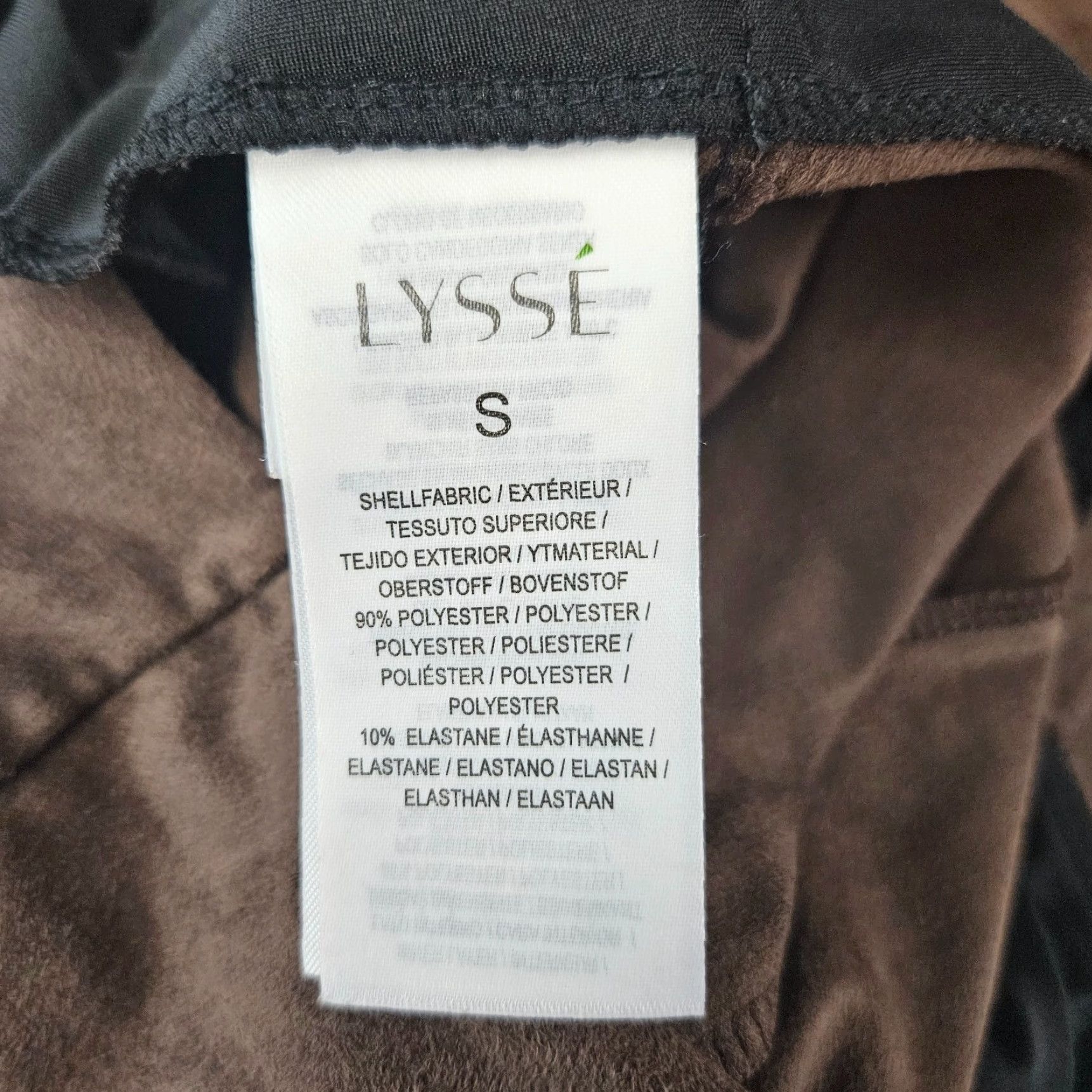 Vintage Lysse Womens Faux Suede Leggings Sz Small Brown Mid Rise Pull On Leggings Mens? Size 28" / US 6 / IT 42 - 6 Thumbnail