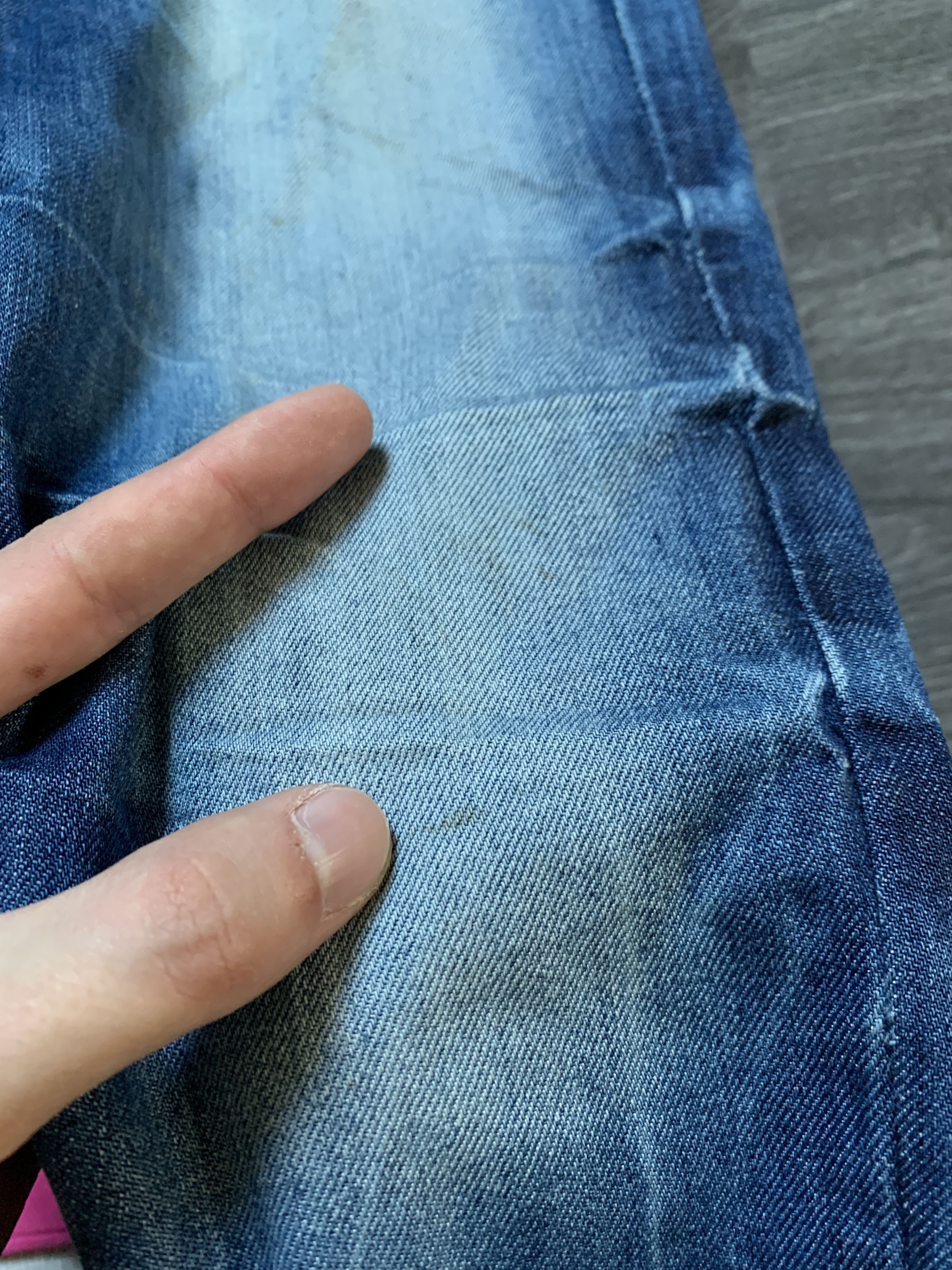 Jean Crazy Vintage Washed Denim Jeans Avant Garde Style Size US 29 - 11 Thumbnail
