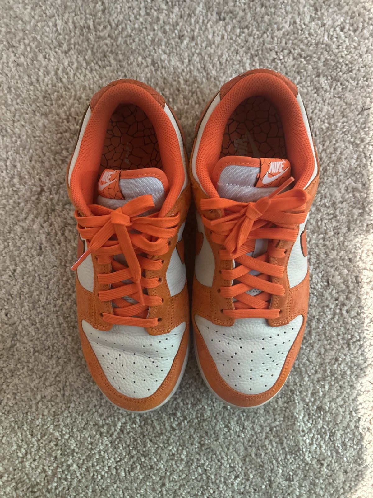Nike Nike Dunk Low Cracked Orange Dunks Size US 9.5 / EU 42-43 - 2 Thumbnail