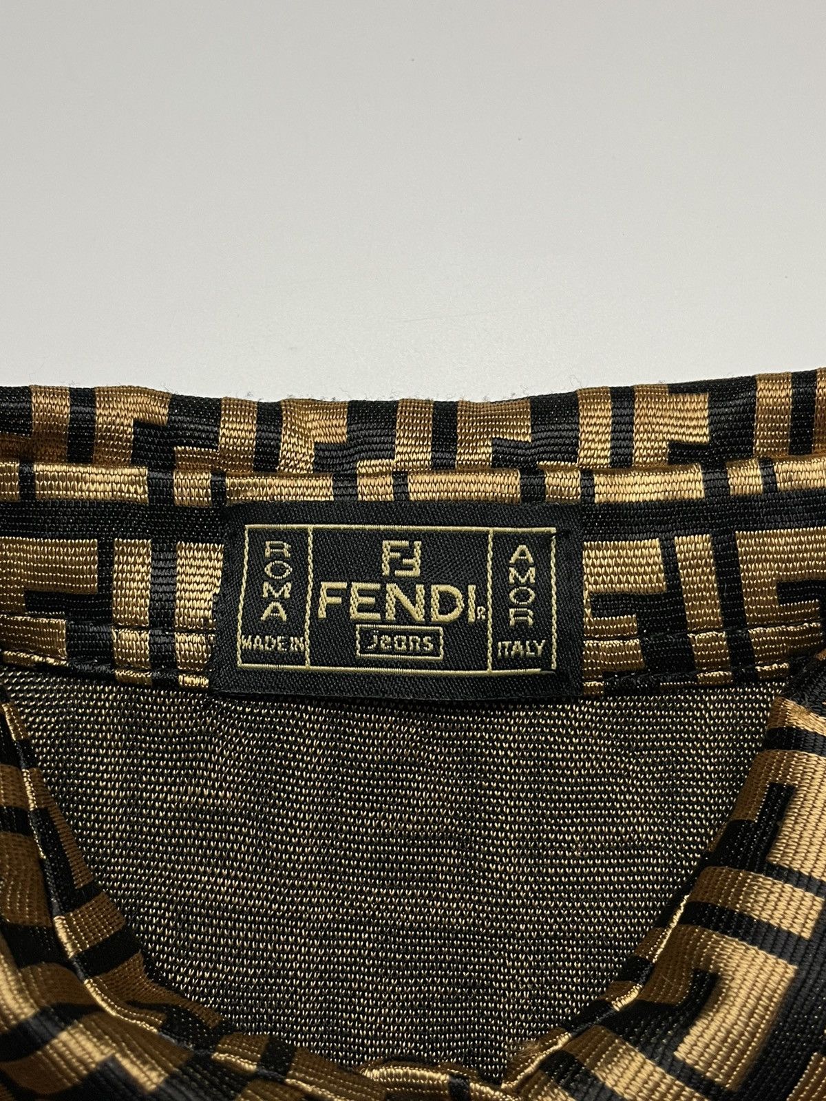 Fendi Vintage Fendi Zucca Monogram Shirt Size M / US 6-8 / IT 42-44 - 4 Thumbnail