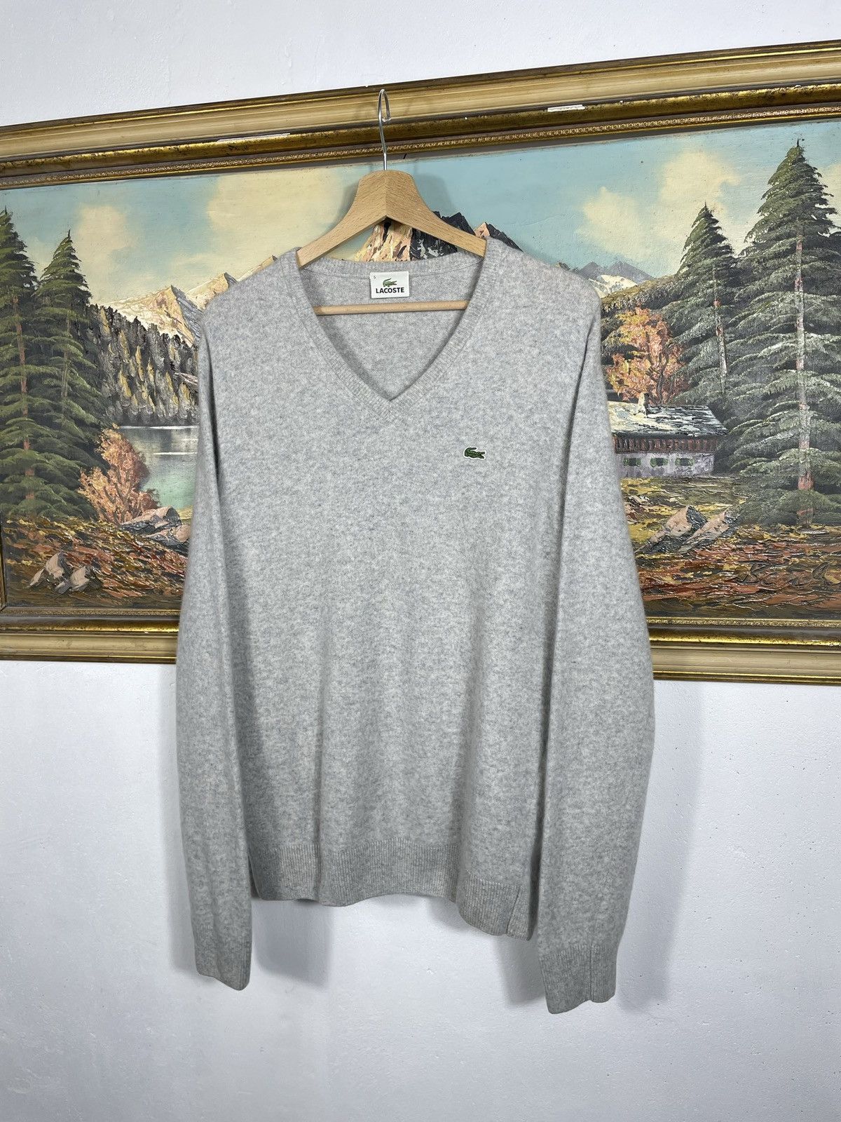 Lacoste × Vintage Lacoste retro y2k 00s Jumper Pull Knitwear Old Money Luxury Size US L / EU 52-54 / 3 - 2 Thumbnail
