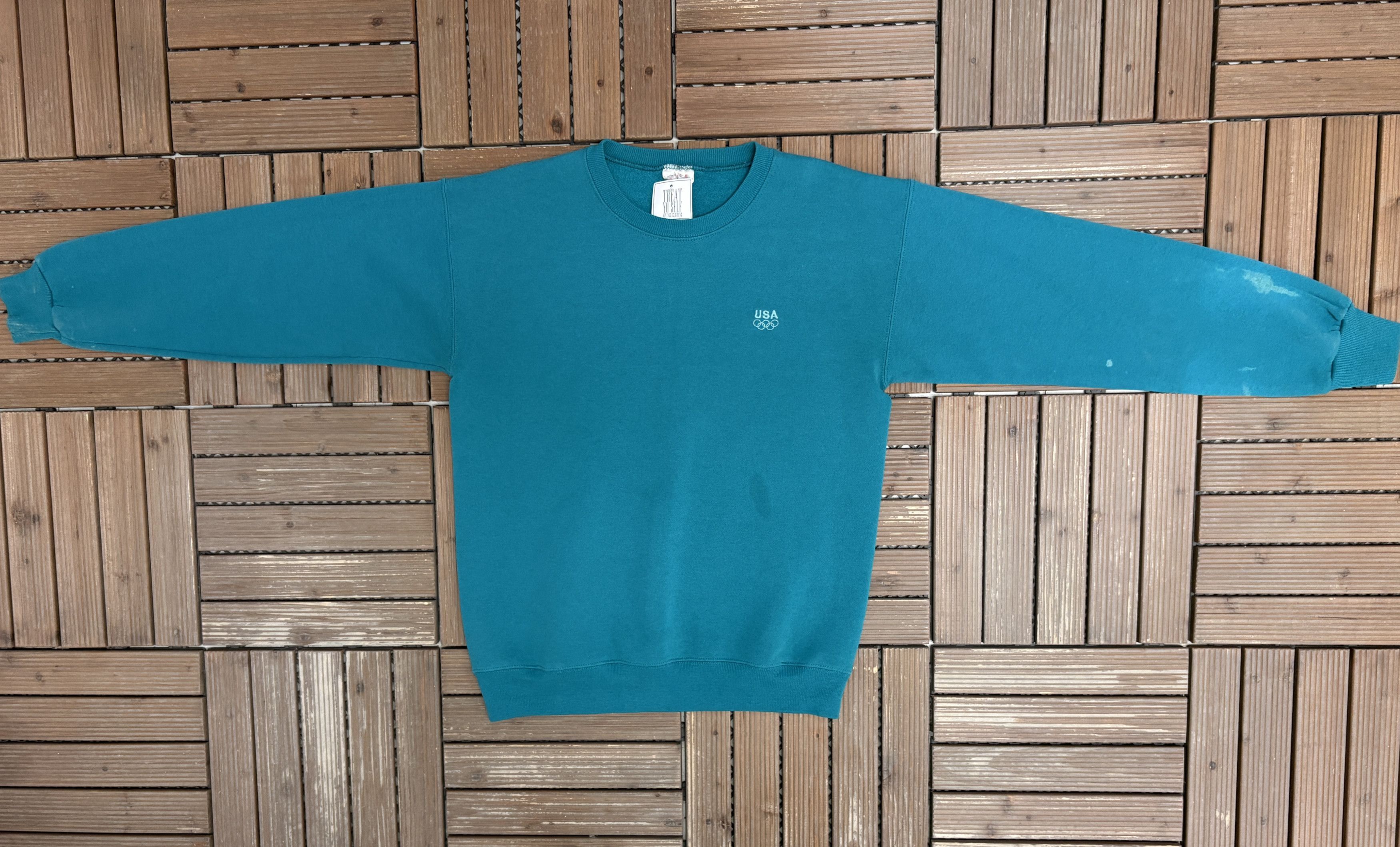 Vintage Atlanta Olympics '96 Embroidered Vintage Crewneck Sweater Size US M / EU 48-50 / 2 - 5 Thumbnail