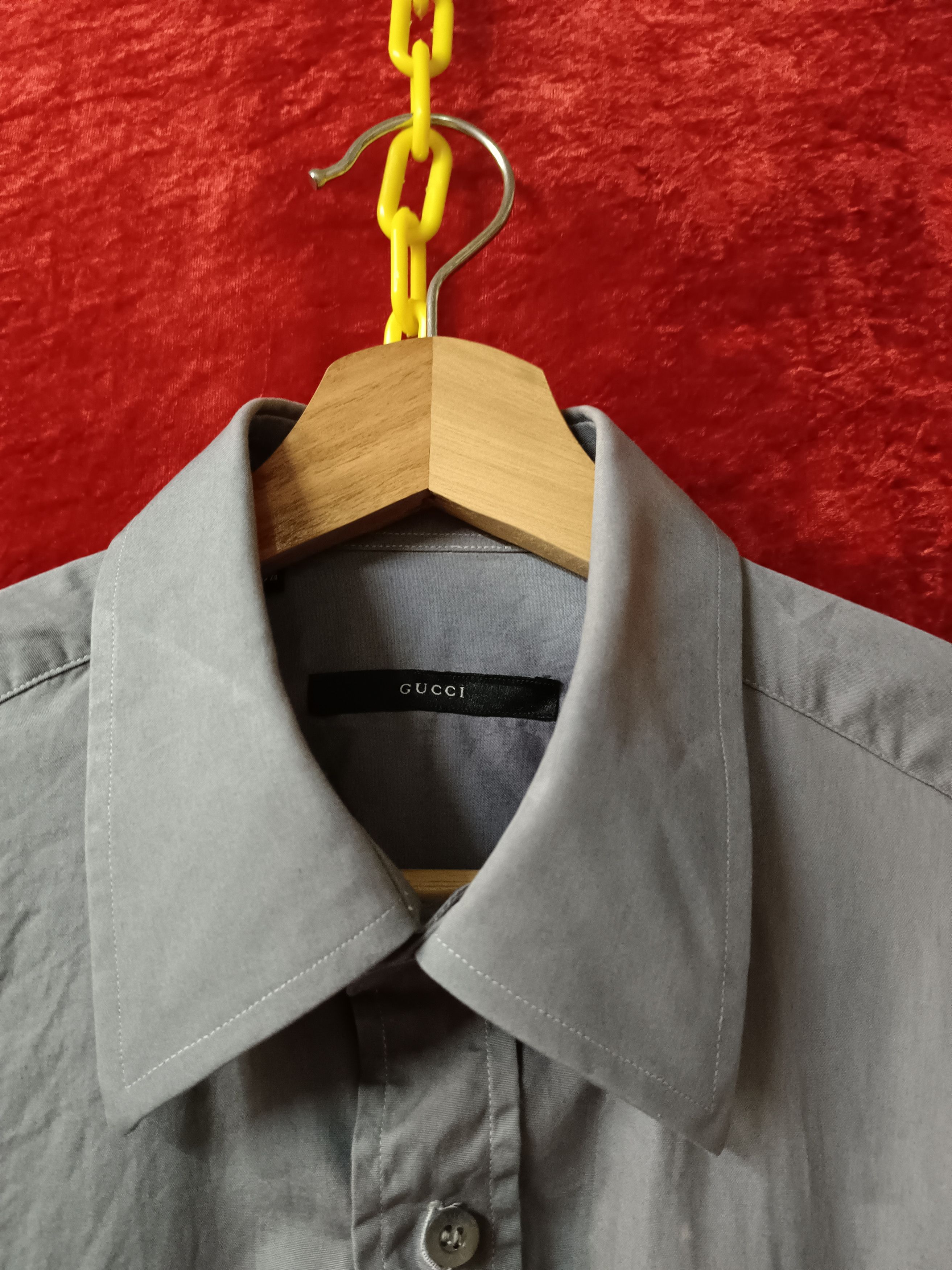 Gucci Tom Ford Era Plain Longsleeve Button Up Size US L / EU 52-54 / 3 - 7 Thumbnail