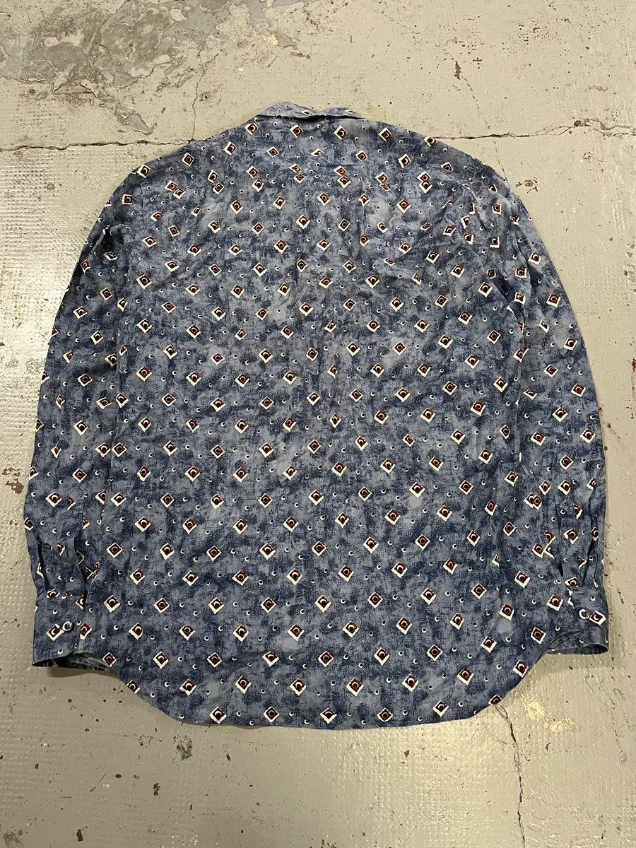 Prada 2000s Prada Abstract Cloud Blue Shirt Size US M / EU 48-50 / 2 - 7 Thumbnail