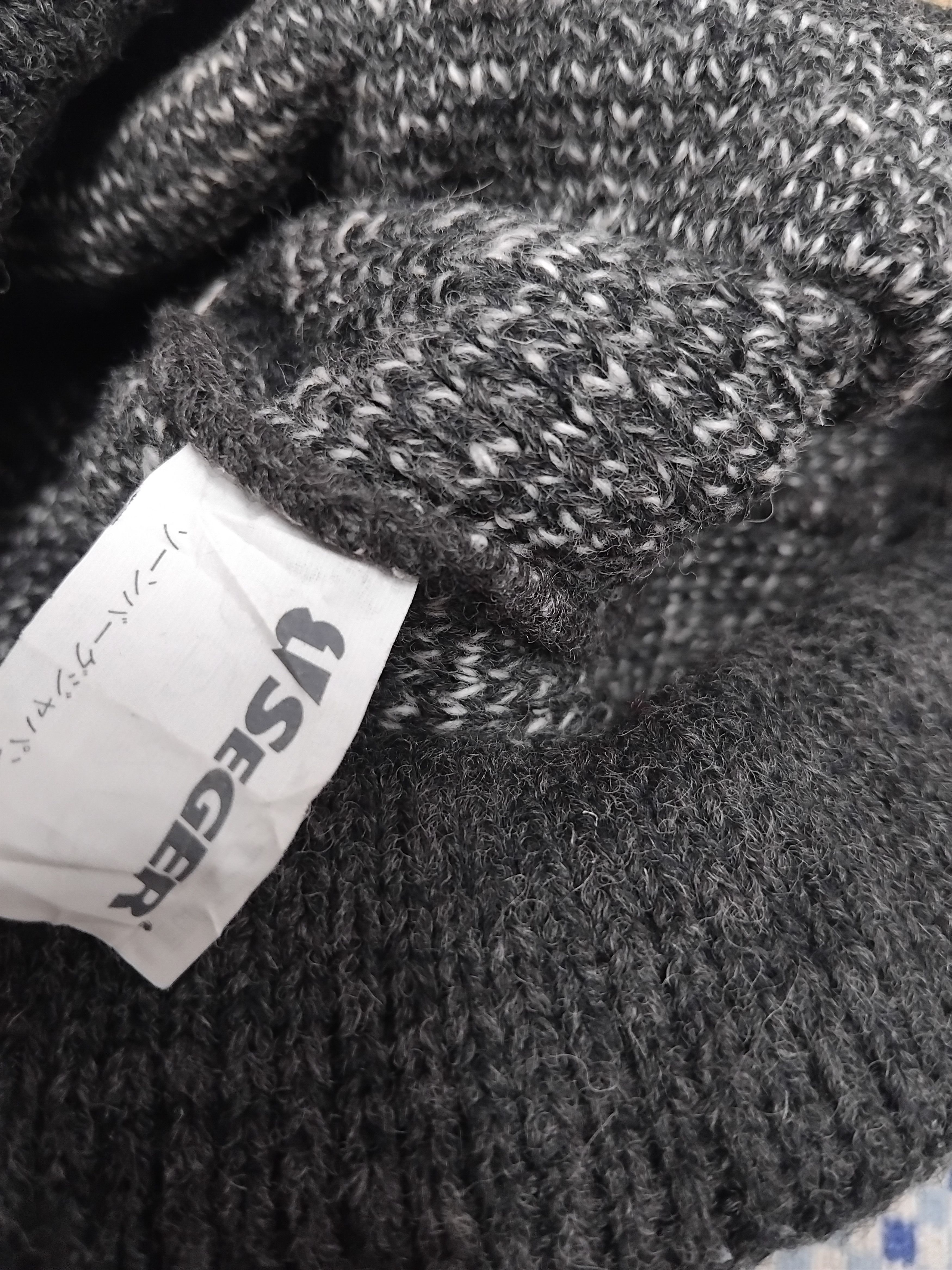 Japanese Brand 💥Seger grey abstract beanie Size ONE SIZE - 2 Thumbnail