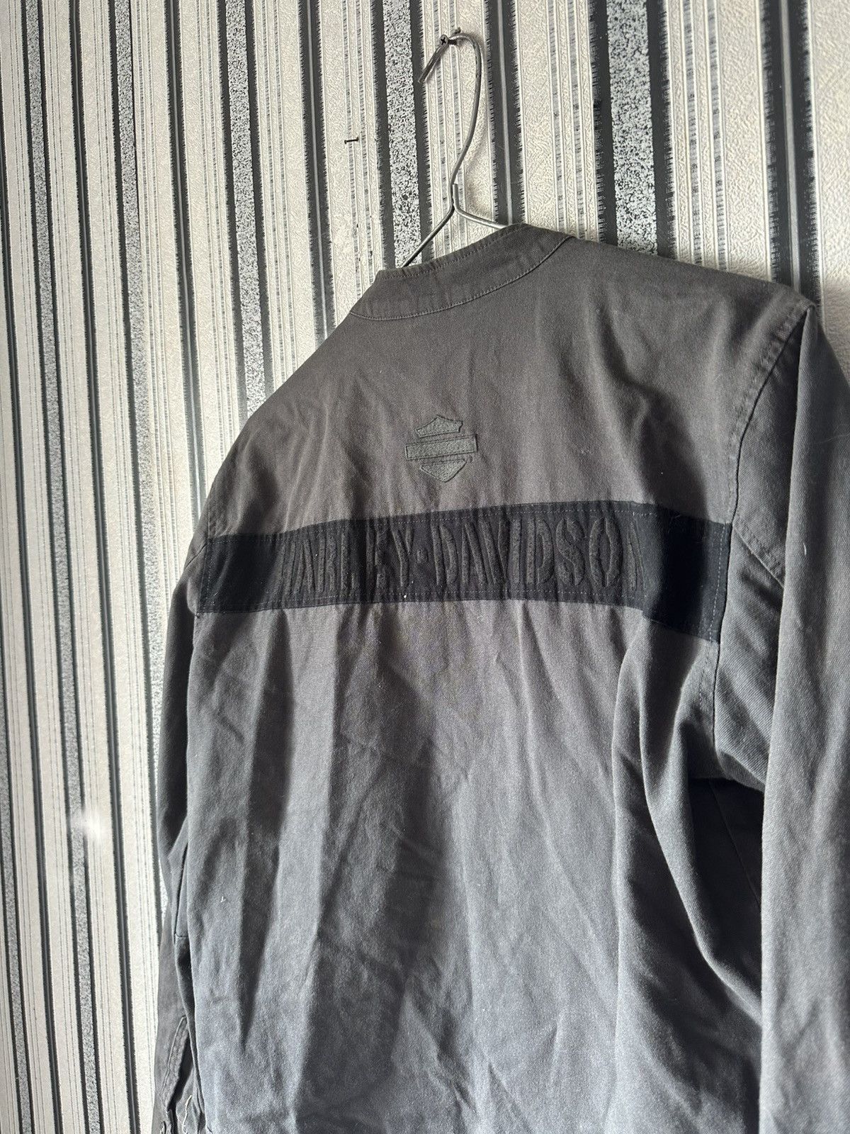 Harley Davidson Harley Davidson Denim Jacket Thunder Button Up Bomber Coat Size US M / EU 48-50 / 2 - 6 Thumbnail