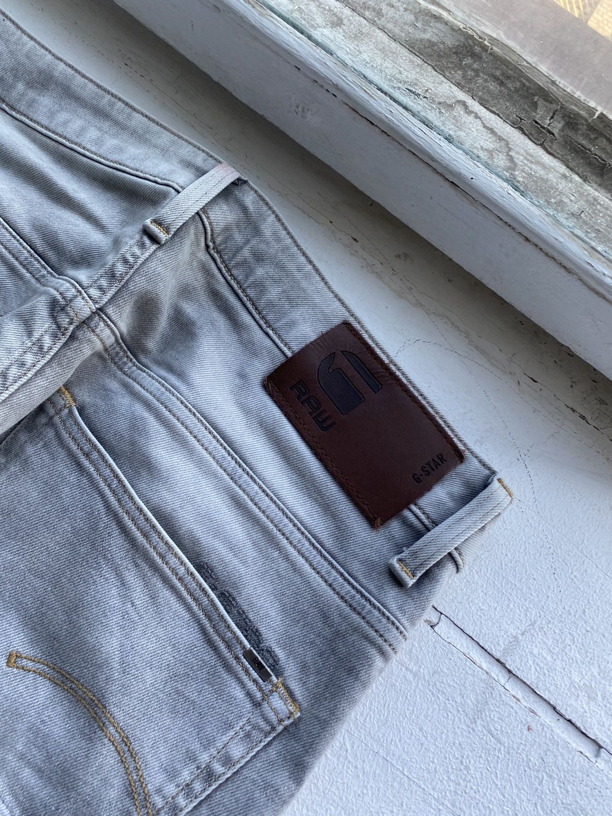 G-Star 🔗G Star Raw Gray Opium Punk 3301 Straight Jeans Relaxed Size US 32 / EU 48 - 12 Thumbnail